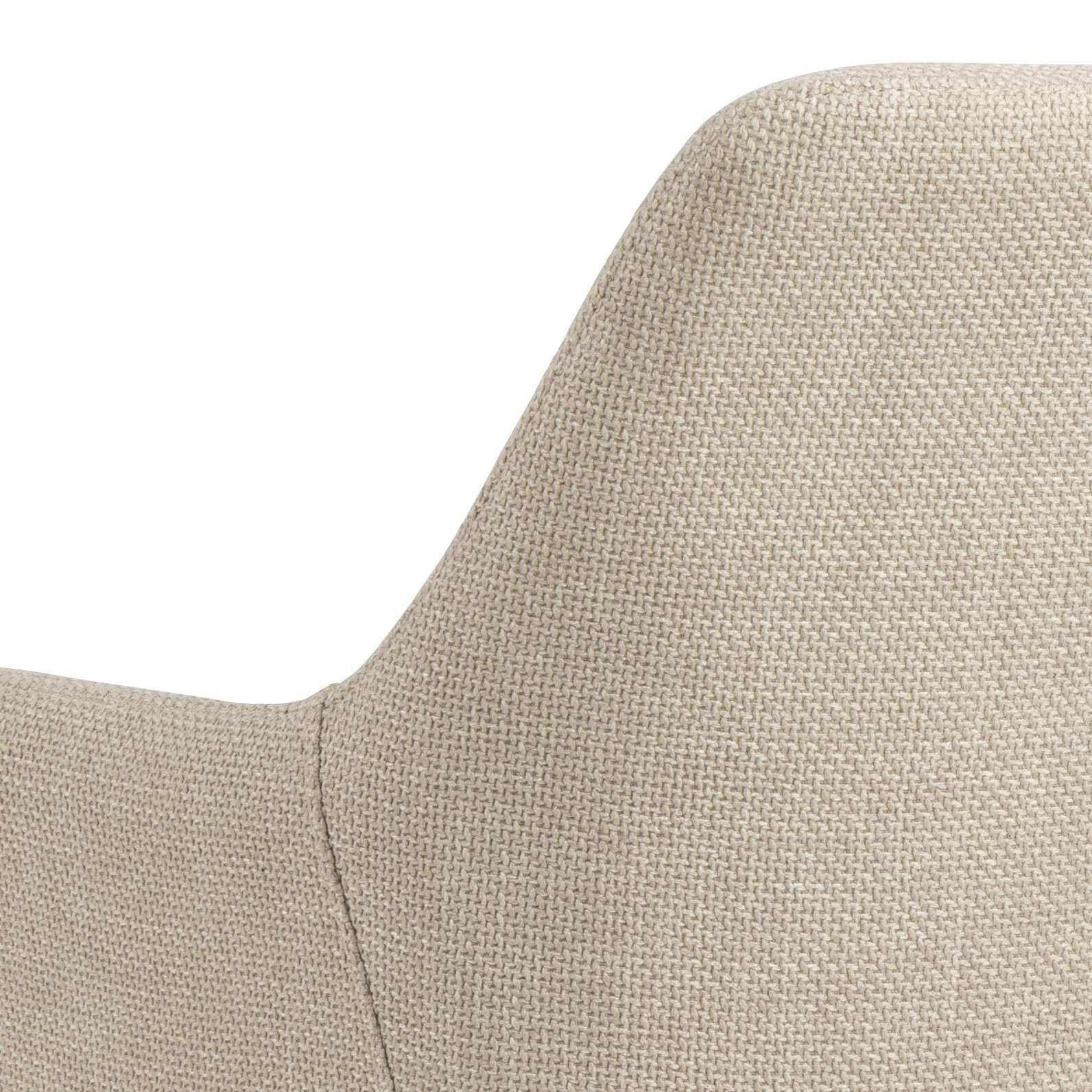 ACTONA GROUP Esszimmerstuhl »Glenda 2er Set, Stoff - mit Armlehne & gepolstert in mehreren Farben« () Bequemer Stuhl im skandinavischen Design & modernem Look