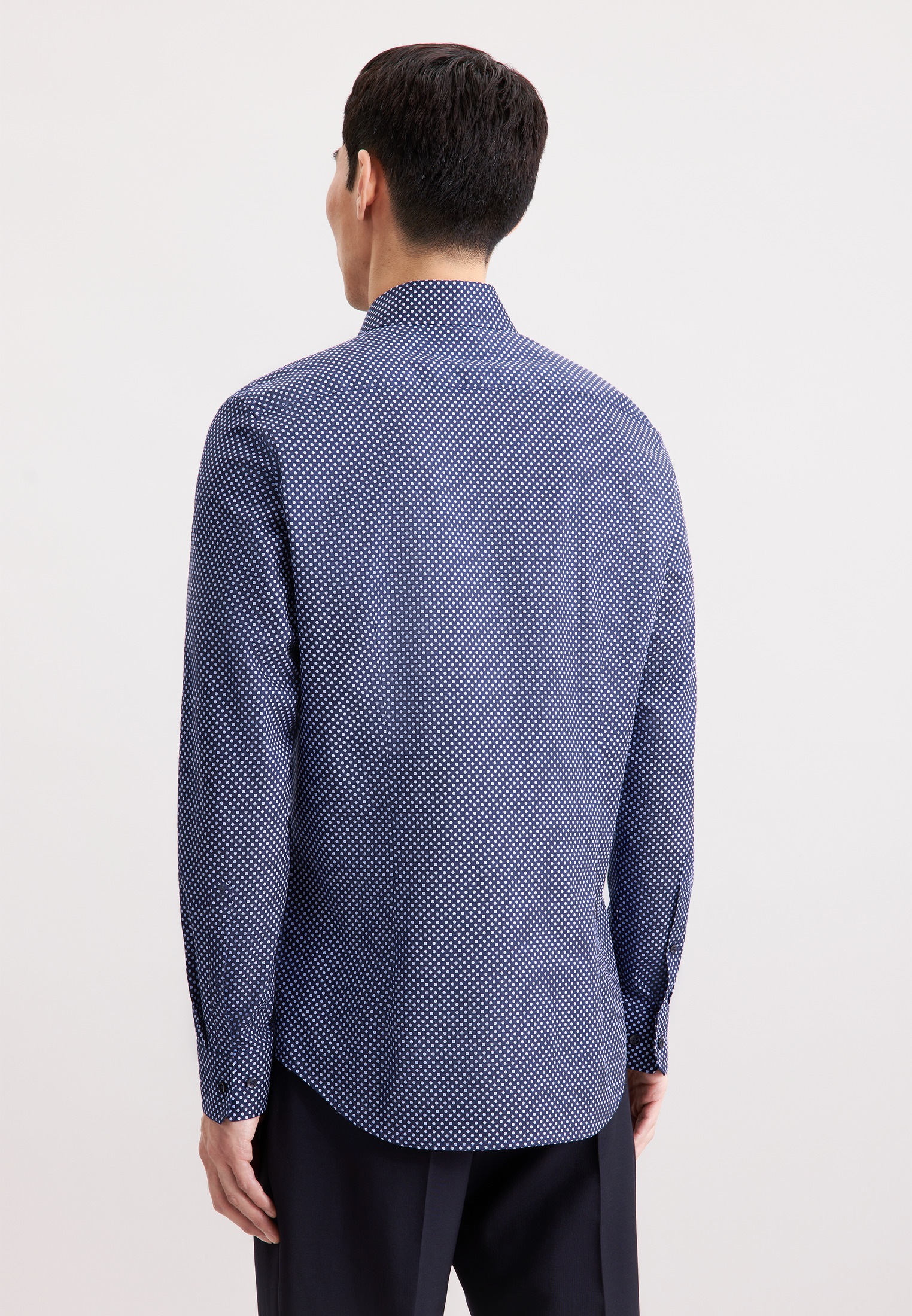 seidensticker Chemise d'affaires »Schwarze Rose« Slim 1/1 Kentkragen Druck