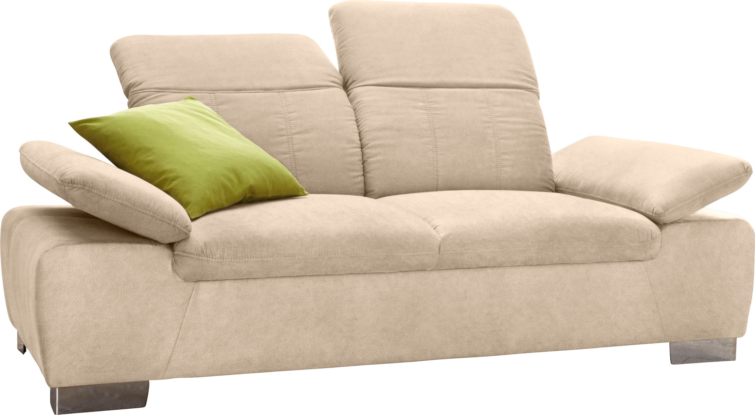 DOMO collection 2-places »Milan inklusive komfortablen Federkern für mehr Sitzkomfort« mit Rückenverstellung