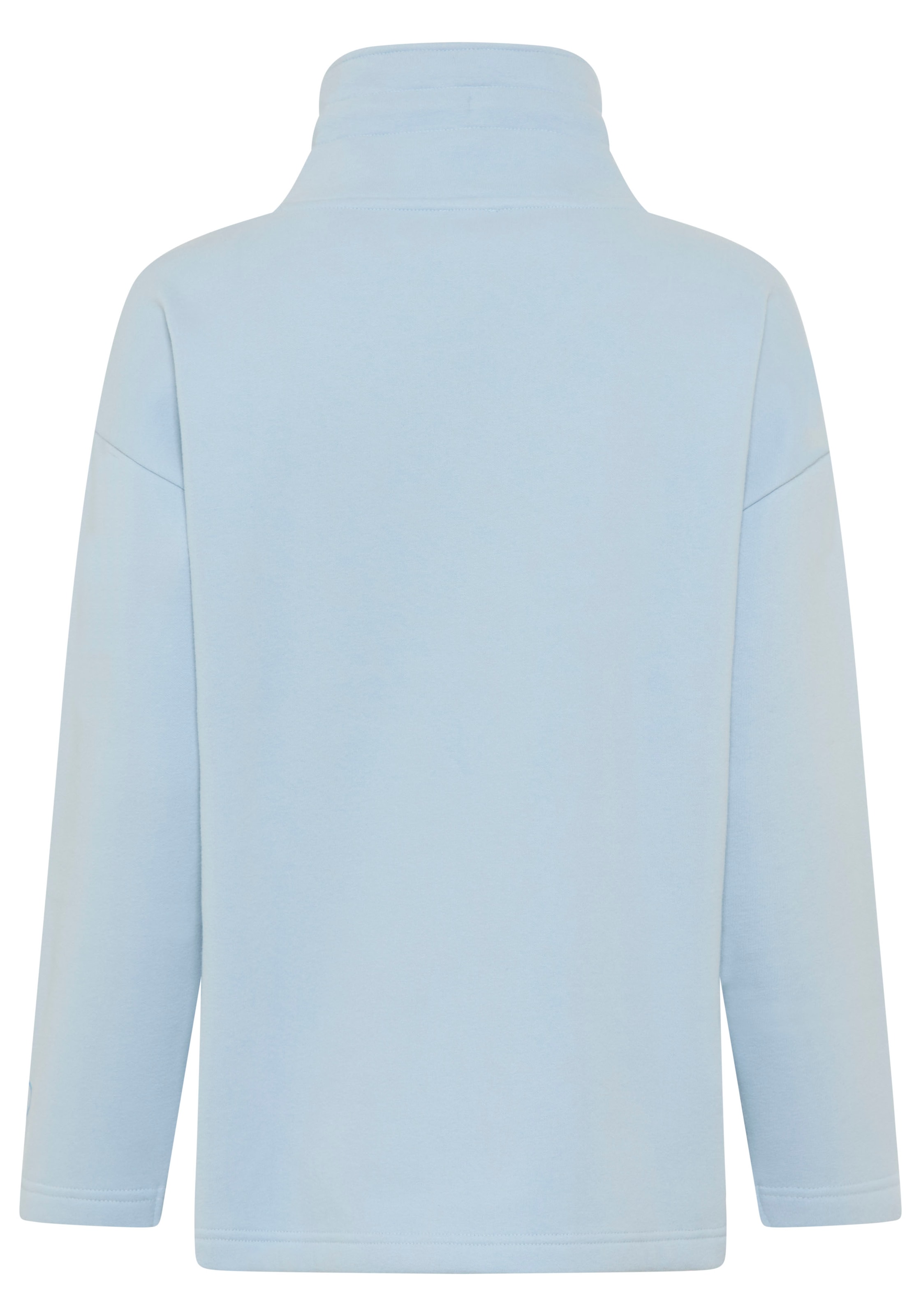 Laura Scott Sweat-shirt long , casual Stil, hoher Stehkragen mit Kordelzug, hüftbedeckende Länge
