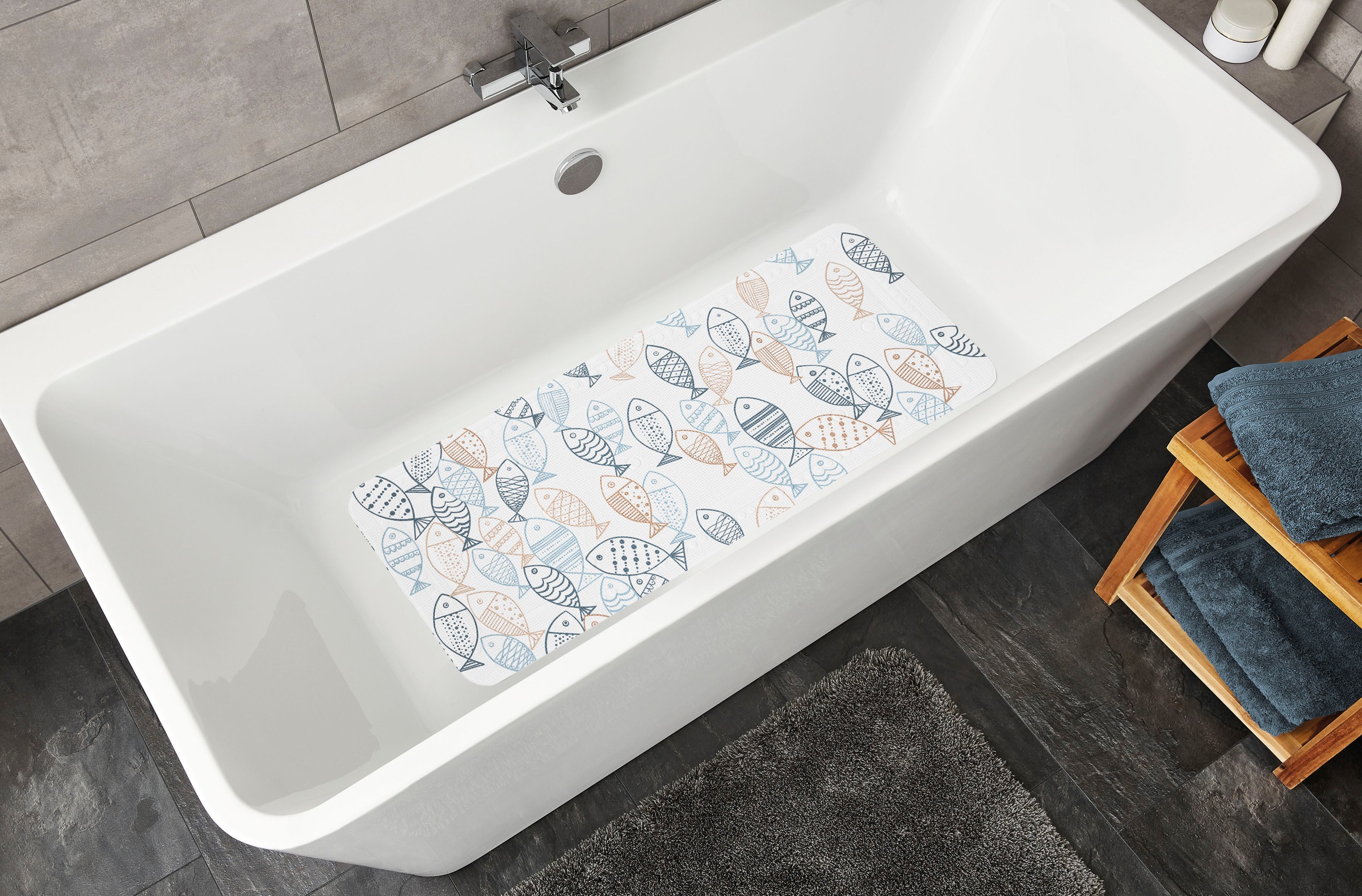 Kleine Wolke Tapis de baignoire »Sardinas«