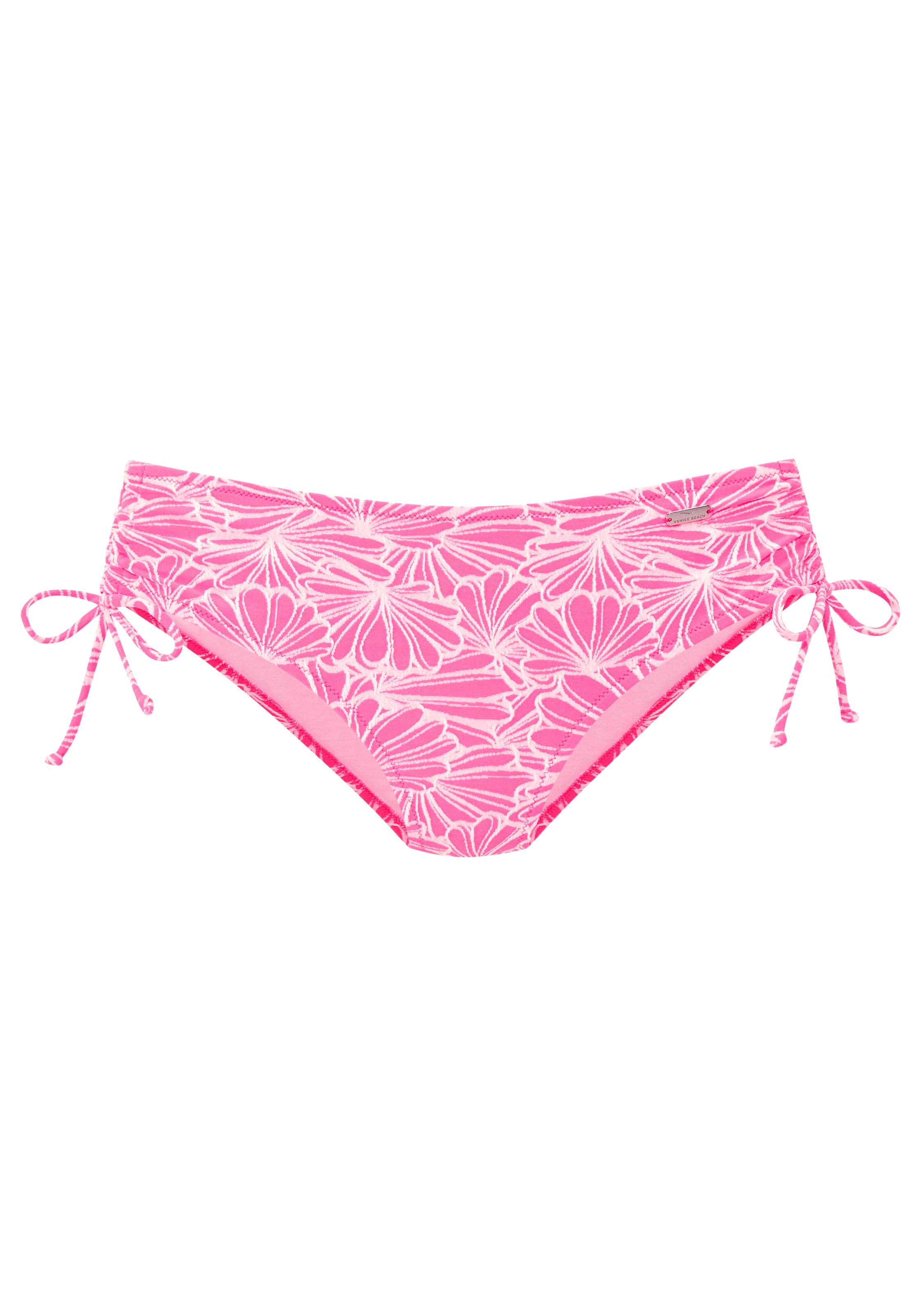Venice Beach Pantalon de bikini »Peony« coupe plus haute et tissu structuré à la mode