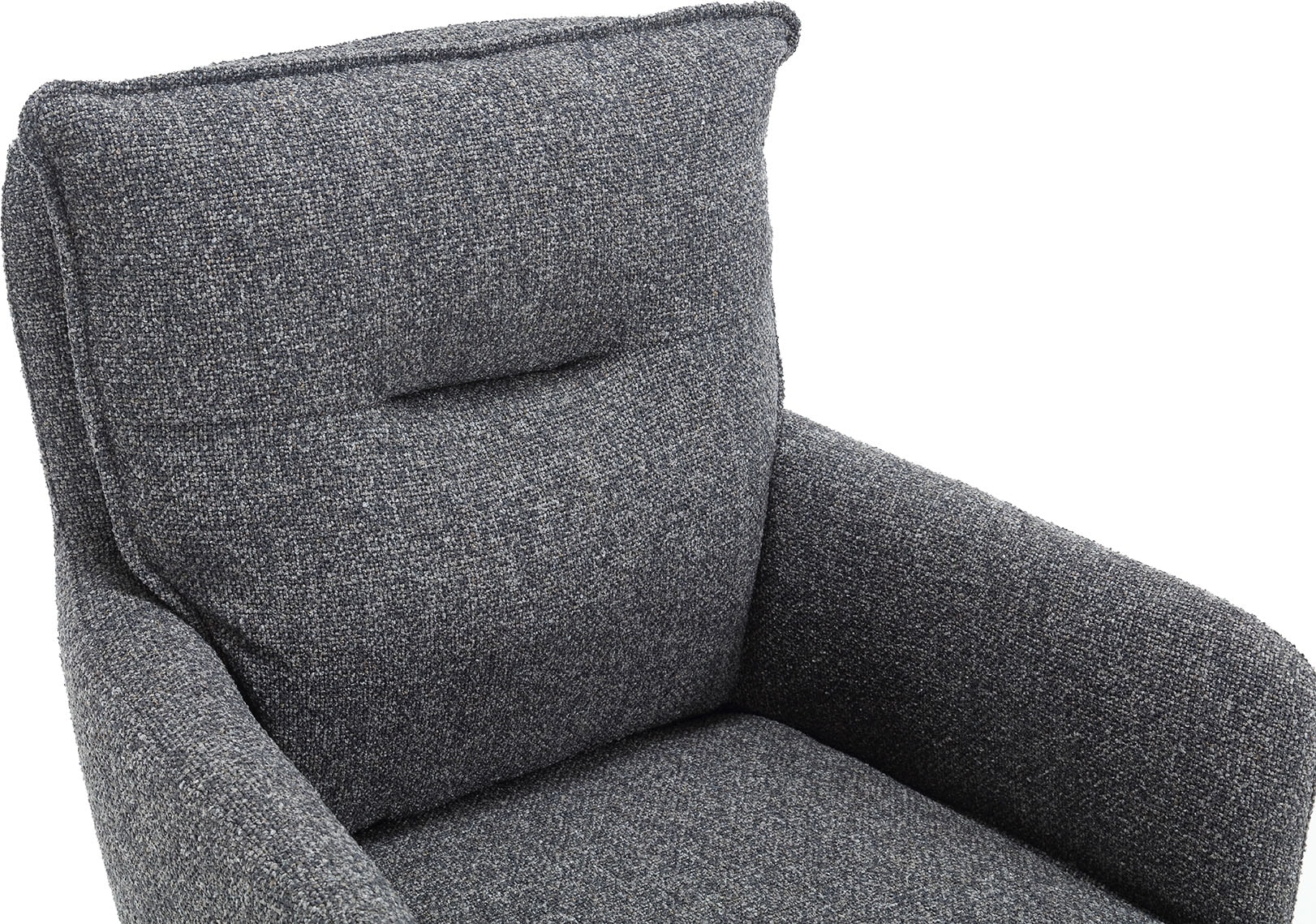 SalesFever Esszimmerstuhl »Austin - Armlehnstuhl mit hochwertiger Taschenfederkern-Polsterung« () 1 Stk.Esszimmersessel: 360° Drehfunktion mit stilvollem Metallfuss