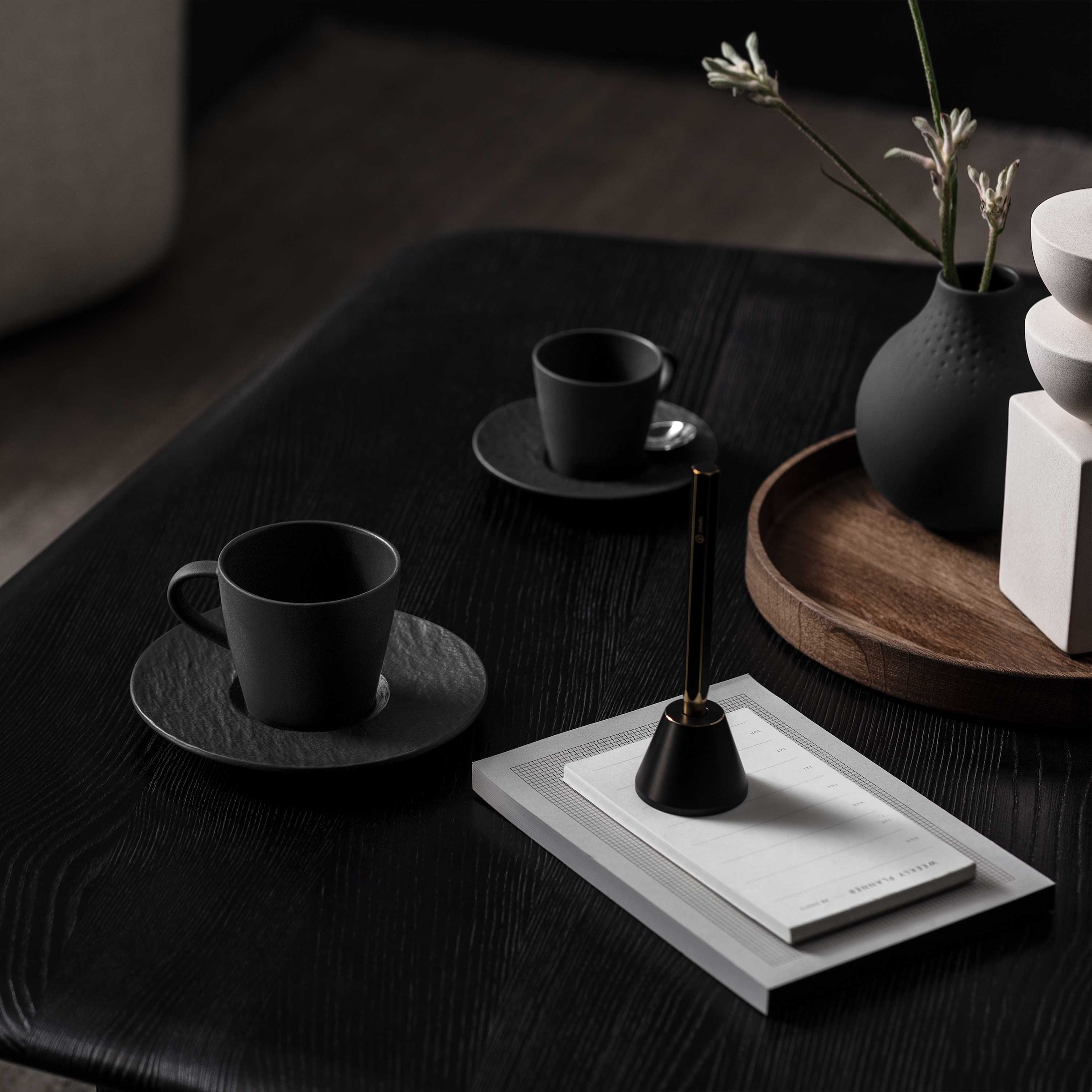 Villeroy & Boch Frühstücks-Geschirrset »Manufacture Rock Fruehstuecksset« Premium Porzellan