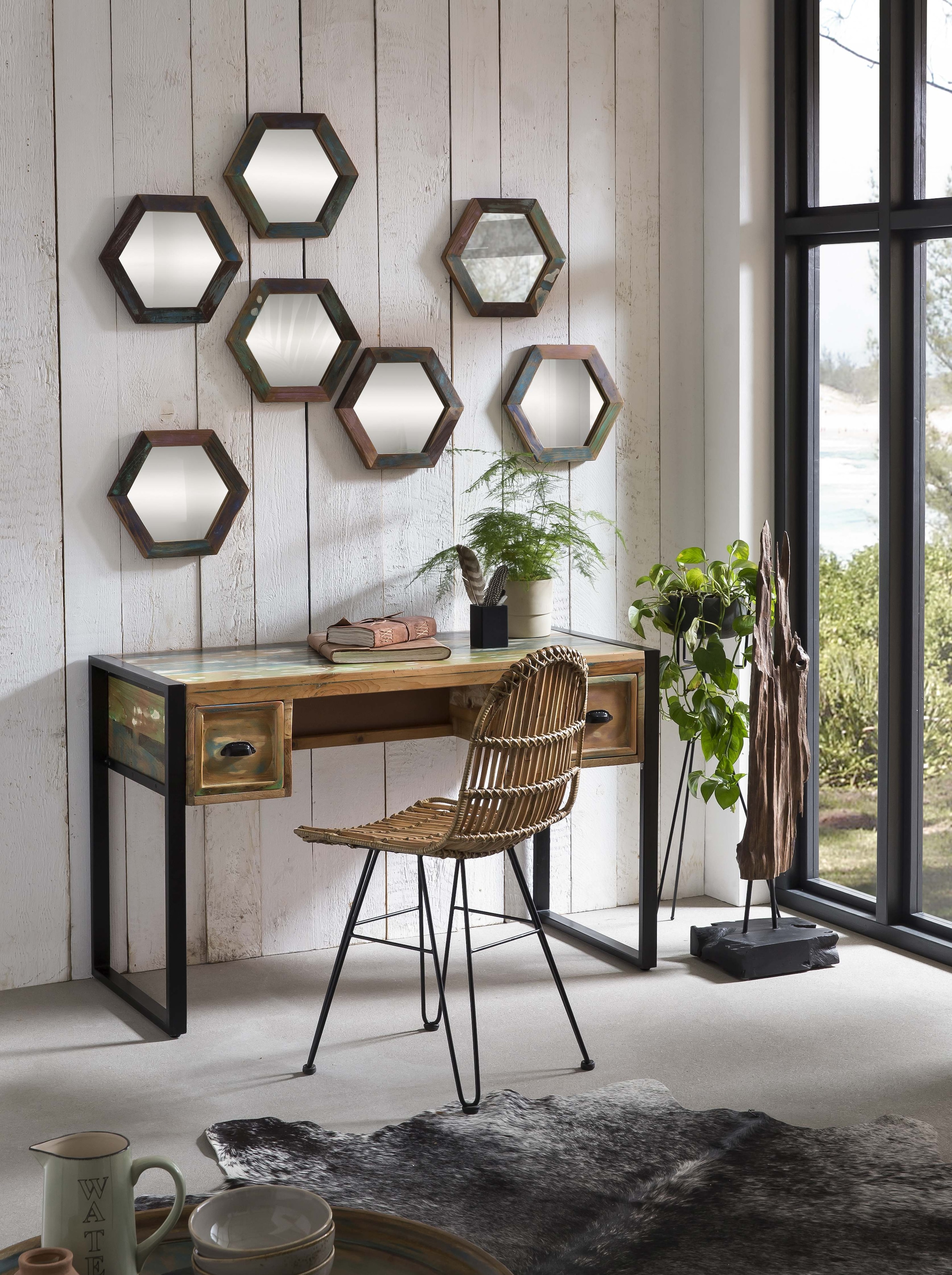 SIT Chaise en rotin () motif chevrons dans le dos