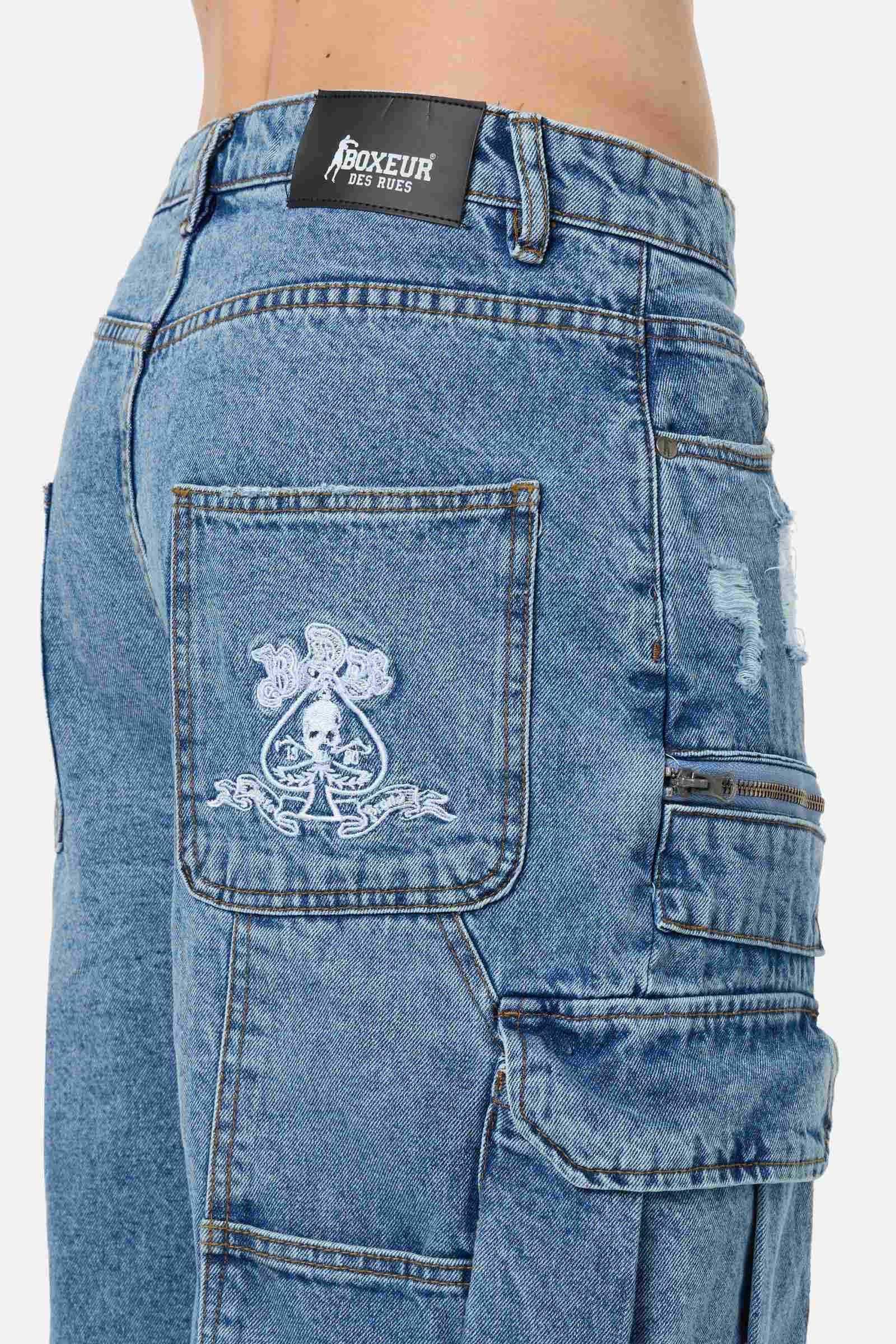 BOXEUR DES RUES Loose-fit-Jeans »BOXEUR DES RUES Jeansshorts Multy Pocket«