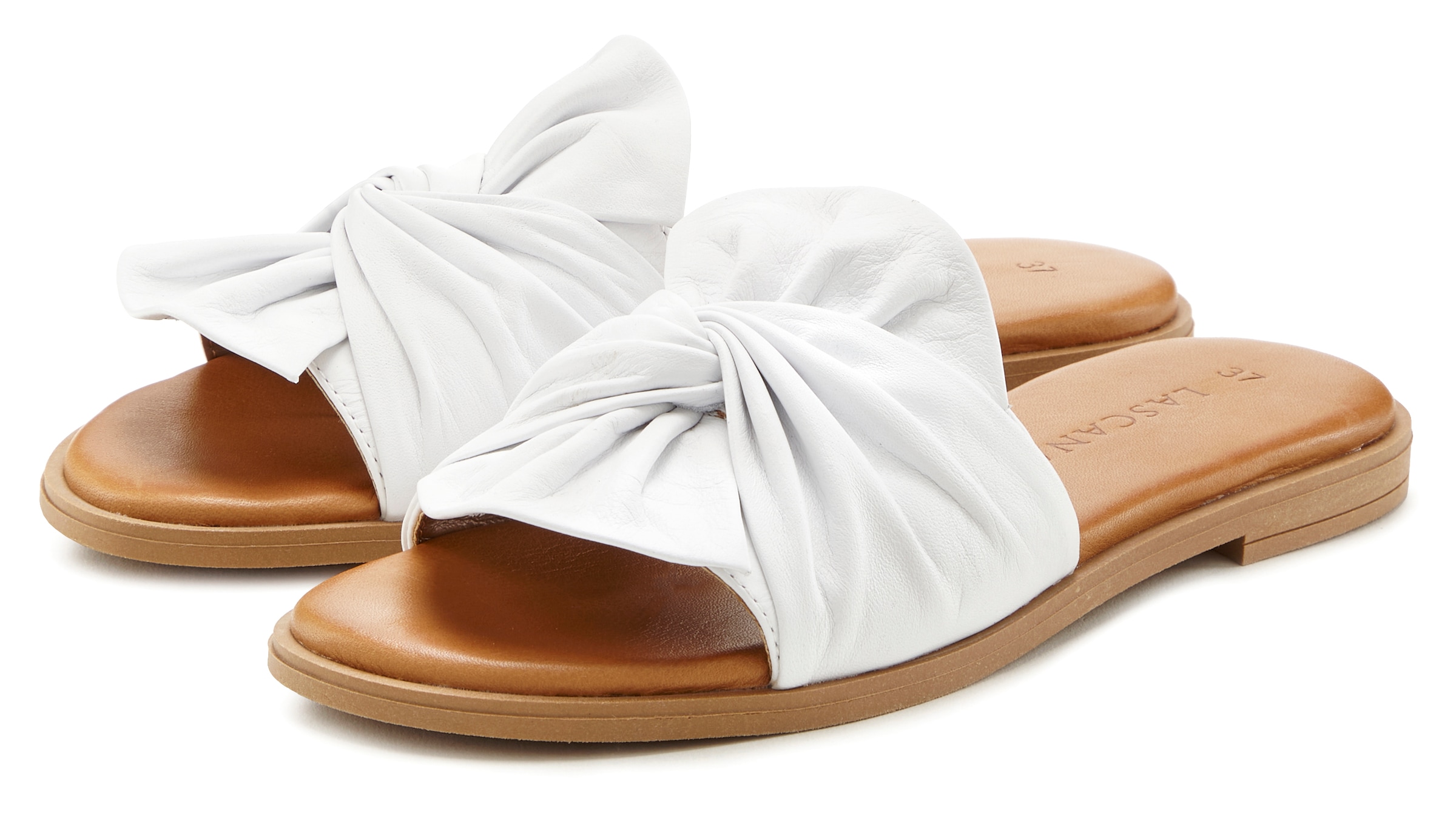 LASCANA Pantolette »Mule, Sandale, offener Schuh, Sommerschuh,«  aus Leder
