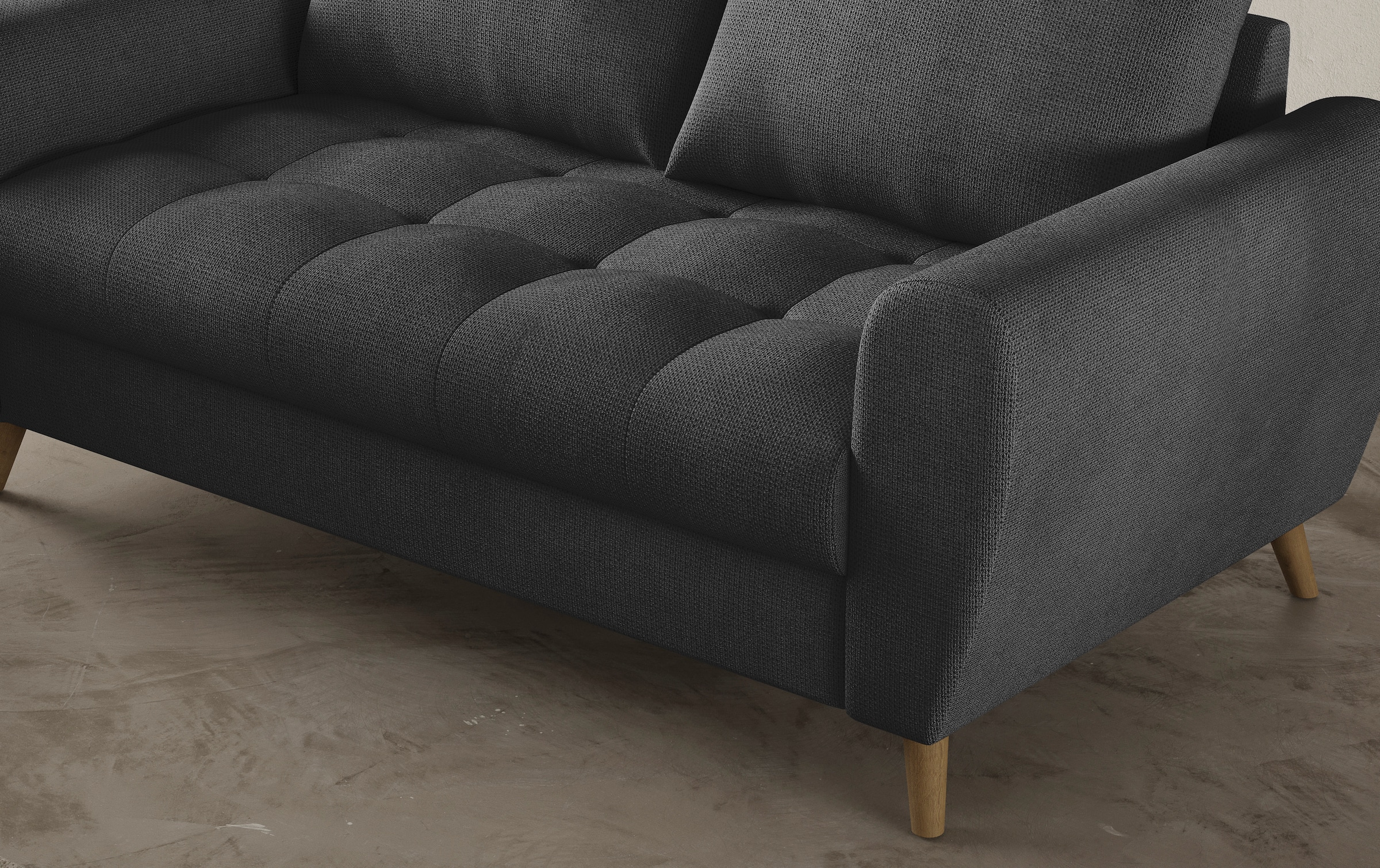 Mr. Couch 2,5-Sitzer »Blackburn II« Wahlweise mit Kaltschaumpolsterung bis 140 kg belastbar