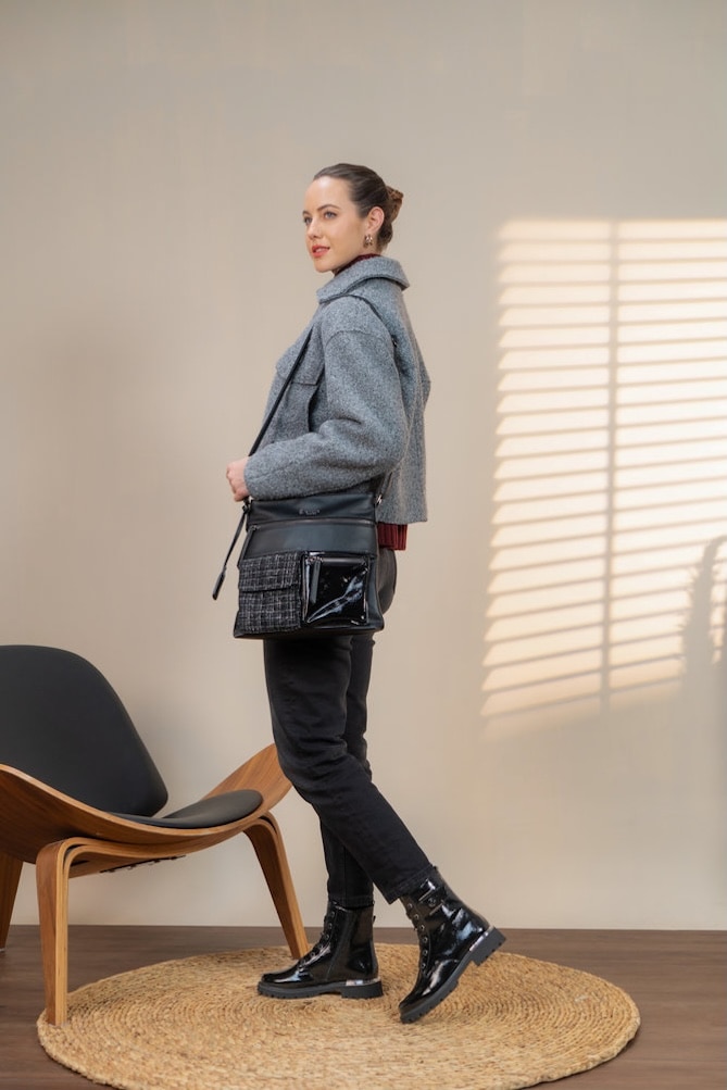 Remonte Schnürstiefelette  , Blockabsatz, Schnürboots im Kroko-Look, Innenreissverschluss