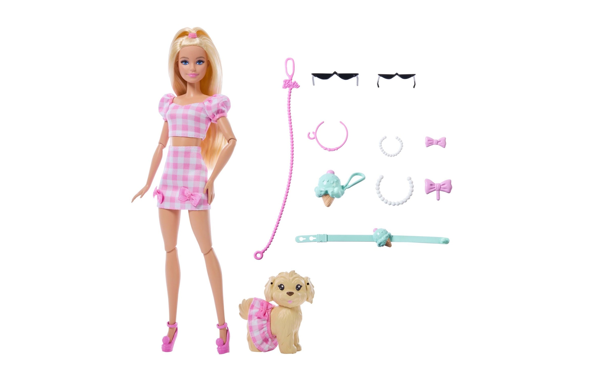Barbie Poupée à habiller »Twinning Looks Bows« Barbie mit Schleife und Hündchen