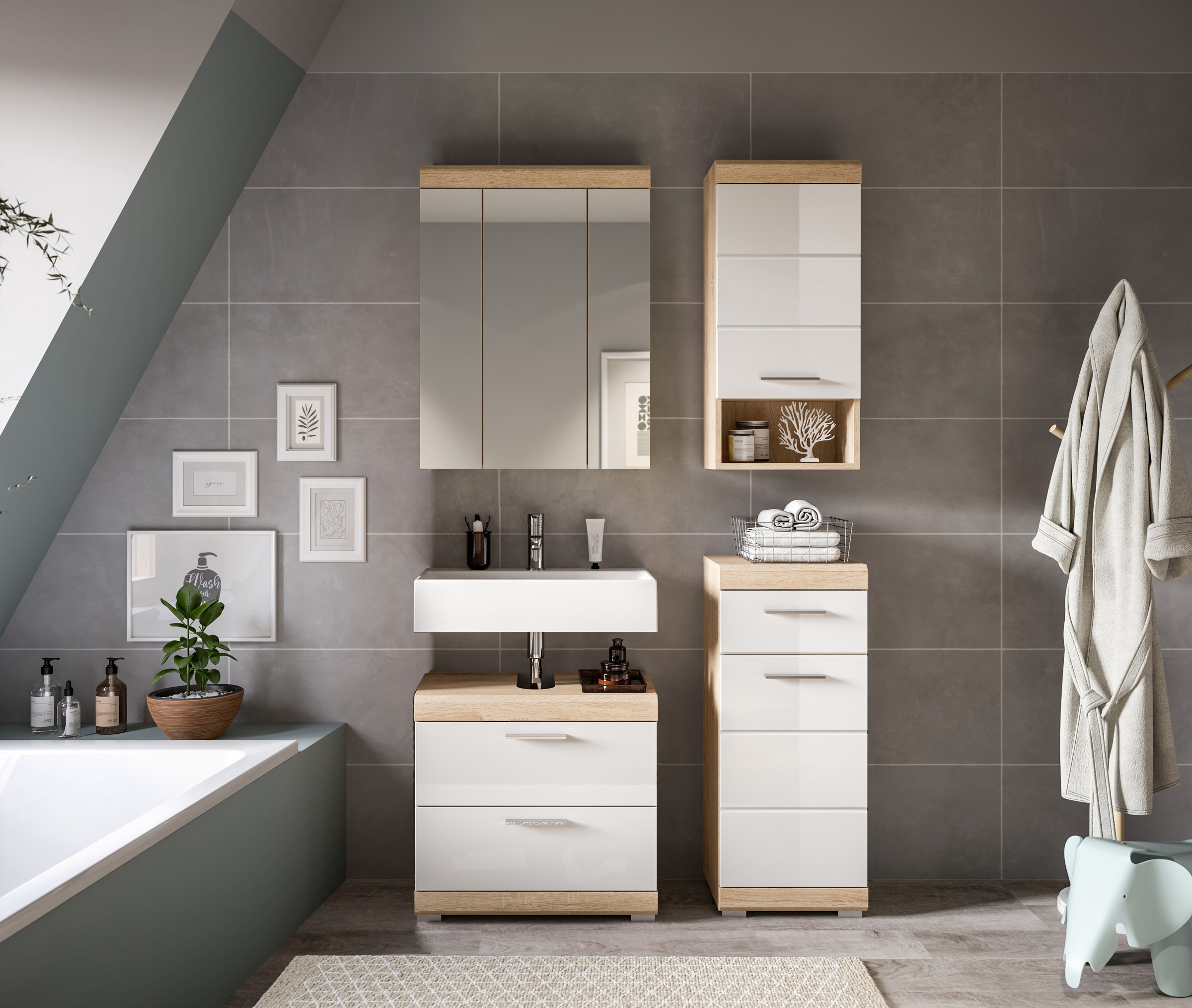 INOSIGN Badmöbel-Set »Siena, 4 teilig, bestehend aus:« Set, TOPSELLER!, 4 Stk. tlg.