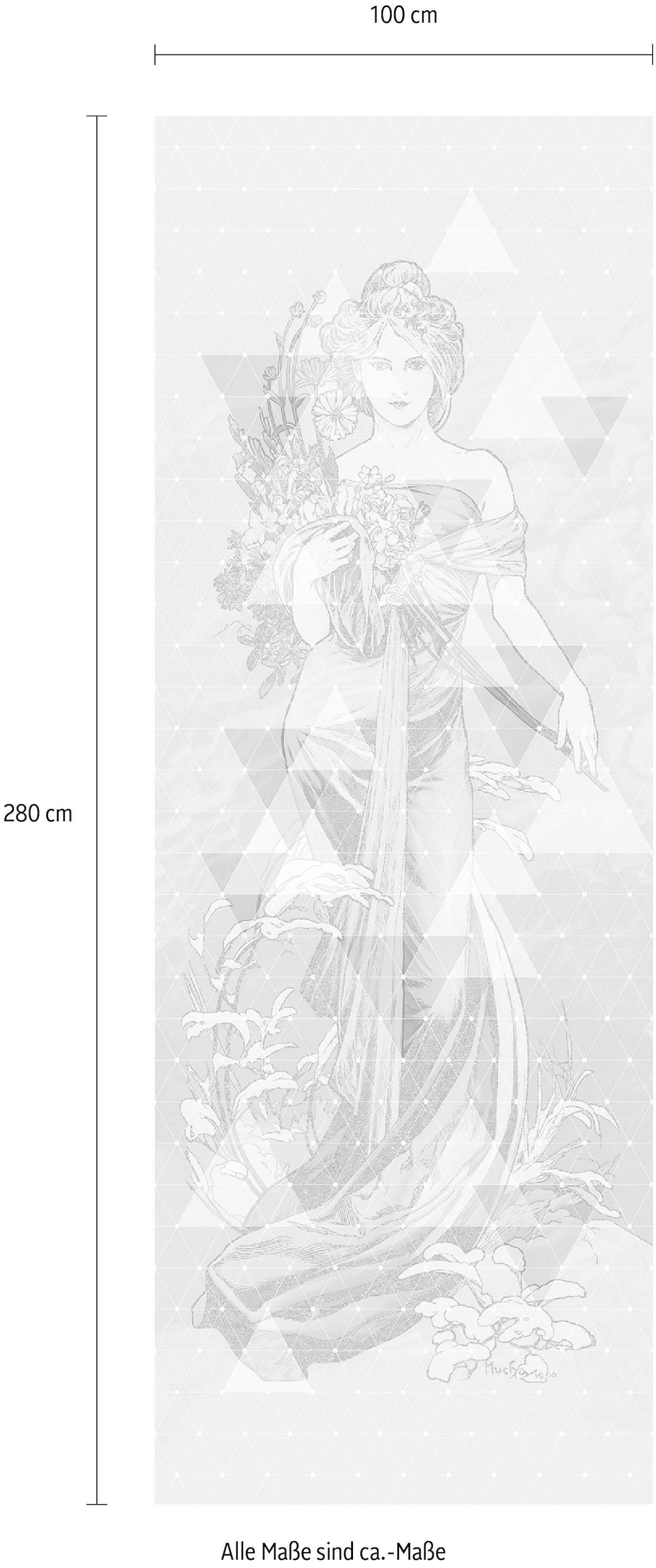 Komar Vliestapete »Digitaldruck Vlies -  Printemps - Grösse 100 x 280 cm« bedruckt glatt Wohnzimmer, Schlafzimmer