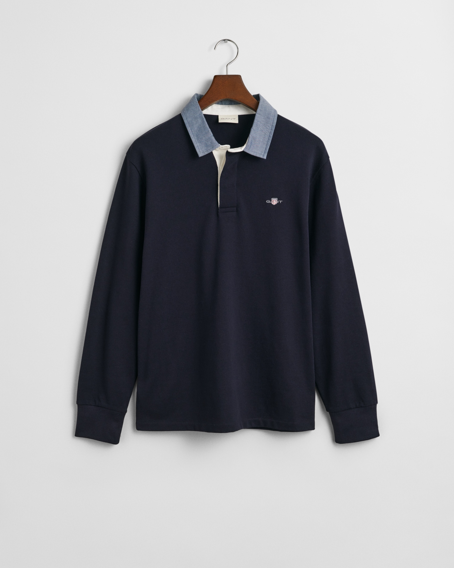 Gant Langarm-Poloshirt »REG CHAMBRAY HEAVY RUGGER«