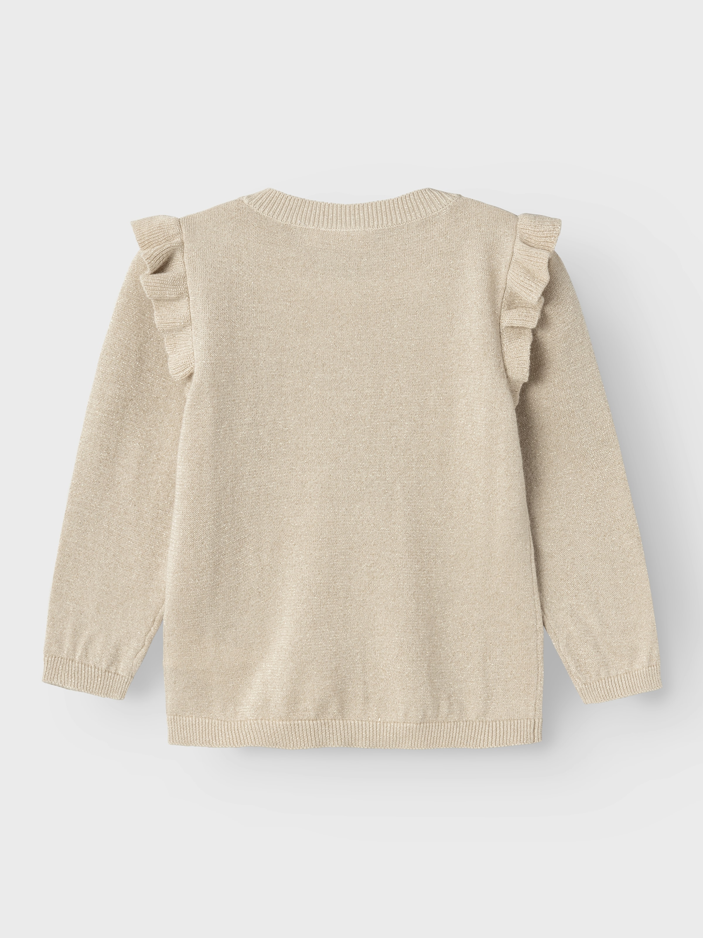 Name It Veste en tricot »NMFABINNE LS KNIT CARD NOOS« avec jolie volants aux épaules