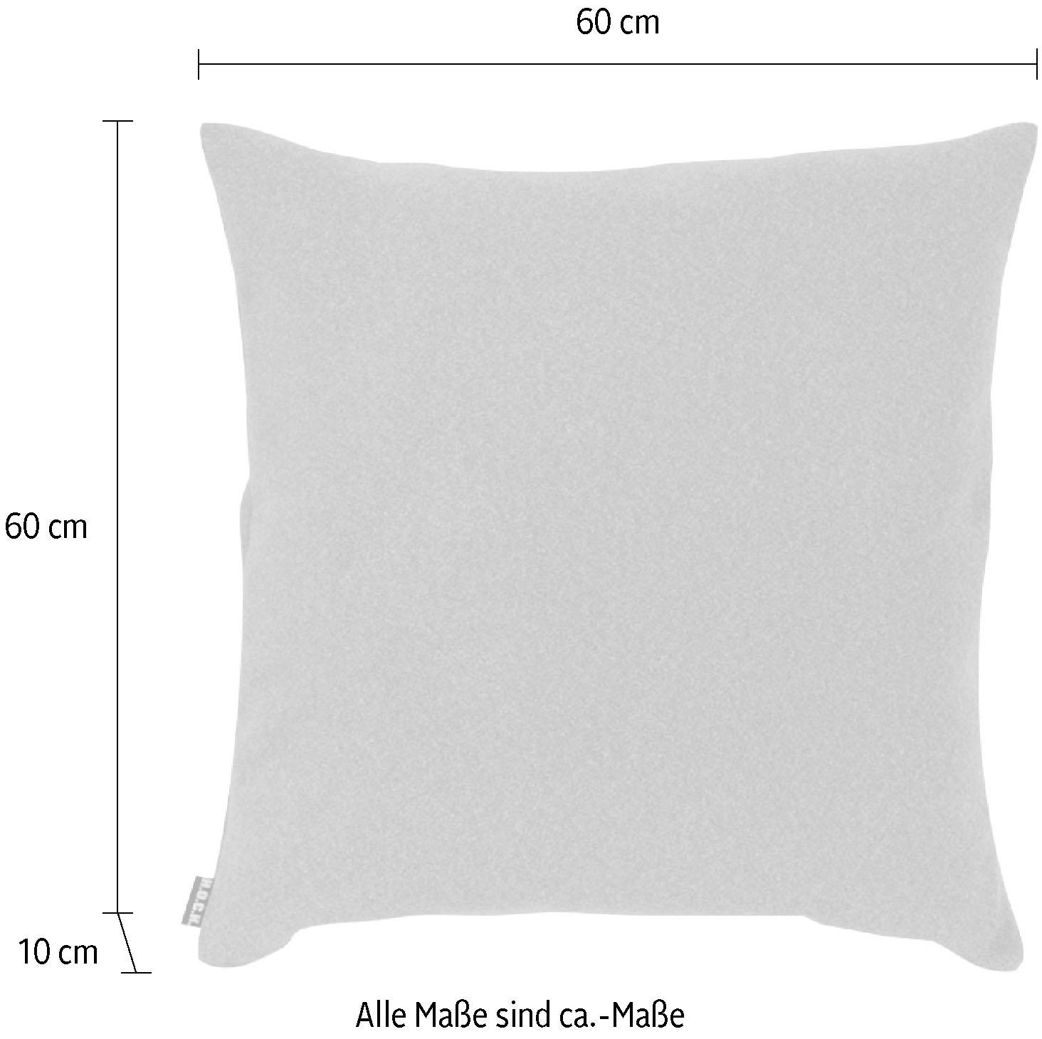 H.O.C.K. Coussin décoratif »Livigno« mit Wollhaptik, Kissenhülle mit Füllung, 1 Stück