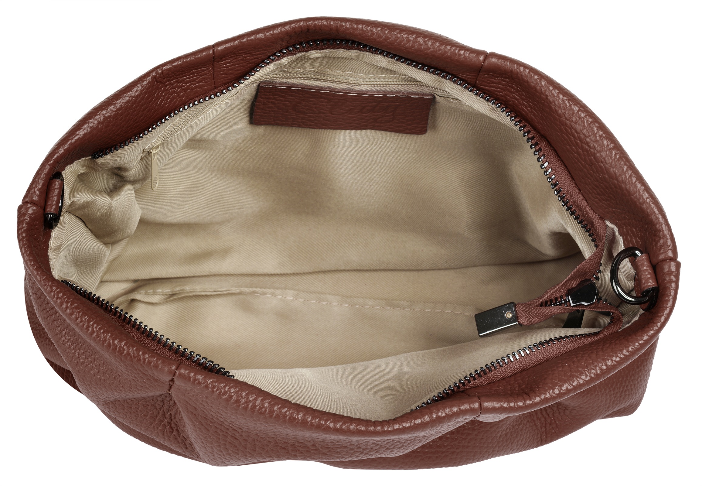 Cluty Umhängetasche echt Leder, Made in Italy