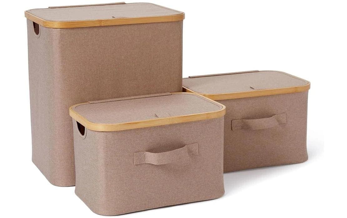 Lumaland Aufbewahrungsbox »mit Deckel 3 Stück« 3er-Set Aufbewahrungsboxen