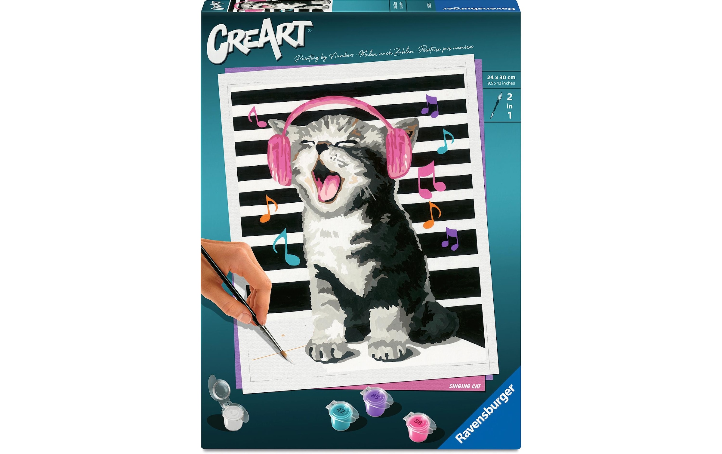 Ravensburger Malen nach Zahlen »CreArt, Singing Cat« Made in Europe