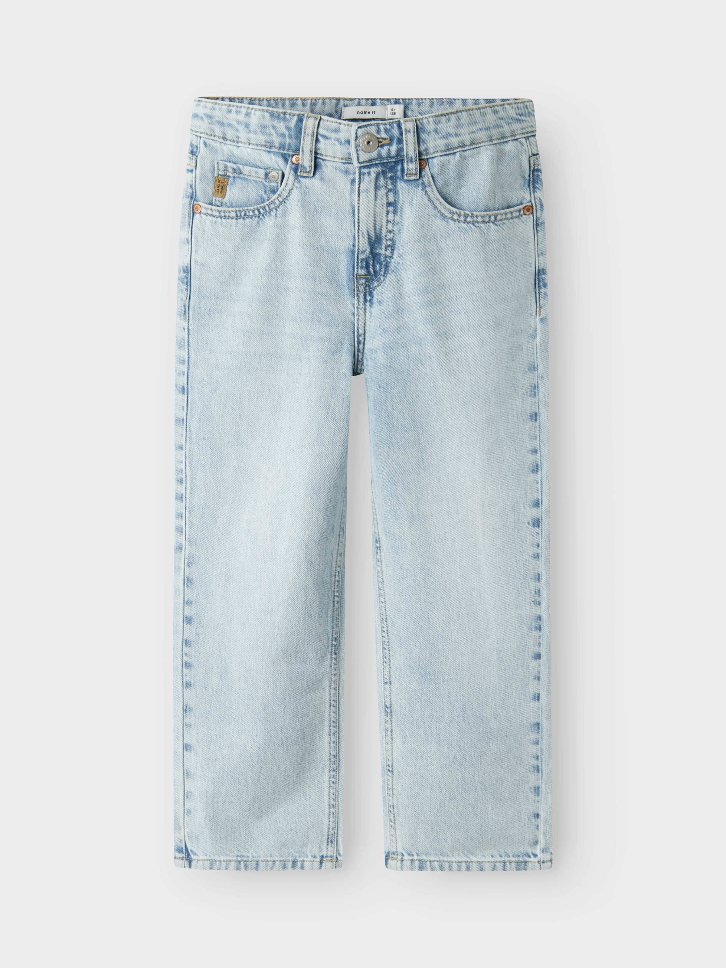 Name It Straight-Jeans »NKMRYAN – Jeans mit geradem Bein, strapazierfähig« unifarben, casual, straight fit, Denim/Jeans