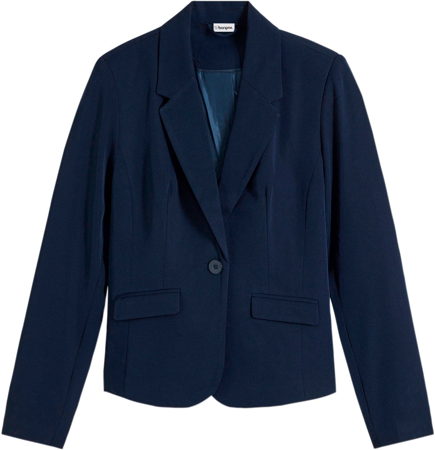 bonprix Blazer court »Kurzblazer« eleganter Stil, Slim Fit, aus Polyester und Elasthan