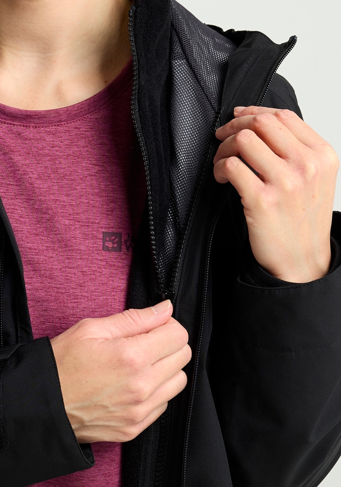 Jack Wolfskin Veste fonctionnelle 3 en 1 »MOONRISE 3IN1 JKT W« mit Kapuze