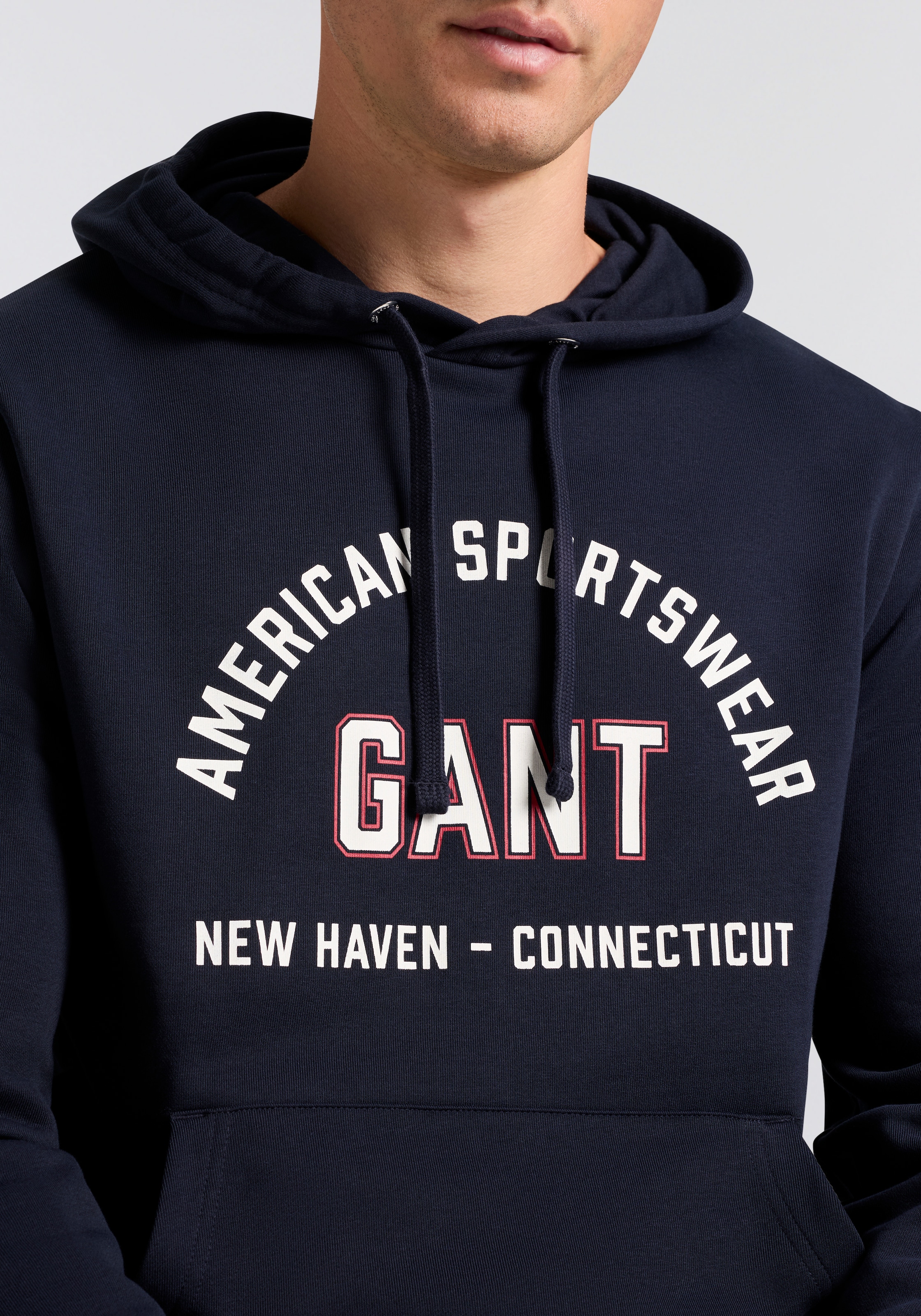 Gant Sweatshirt »PRINTED GRAPHIC«, mit Kapuze, regular fit, Kängurutasche
