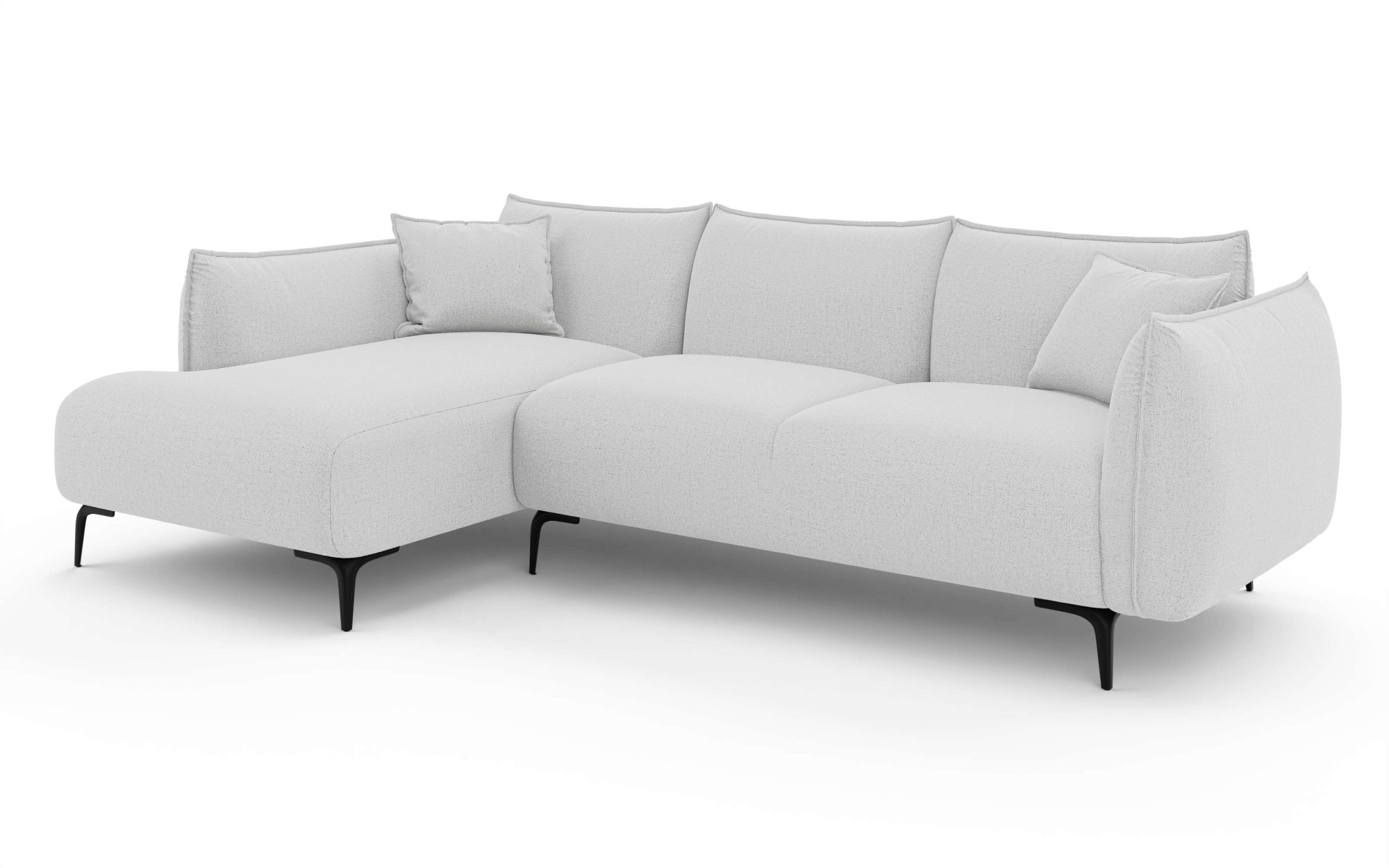 LeGer Home by Lena Gercke Canapé d'angle »Adelita mit Ottomane links oder rechts bestellbar, B/H/T 270/97/168« L-Form mit Wellenunterfederung, enthält 2 Zierkissen