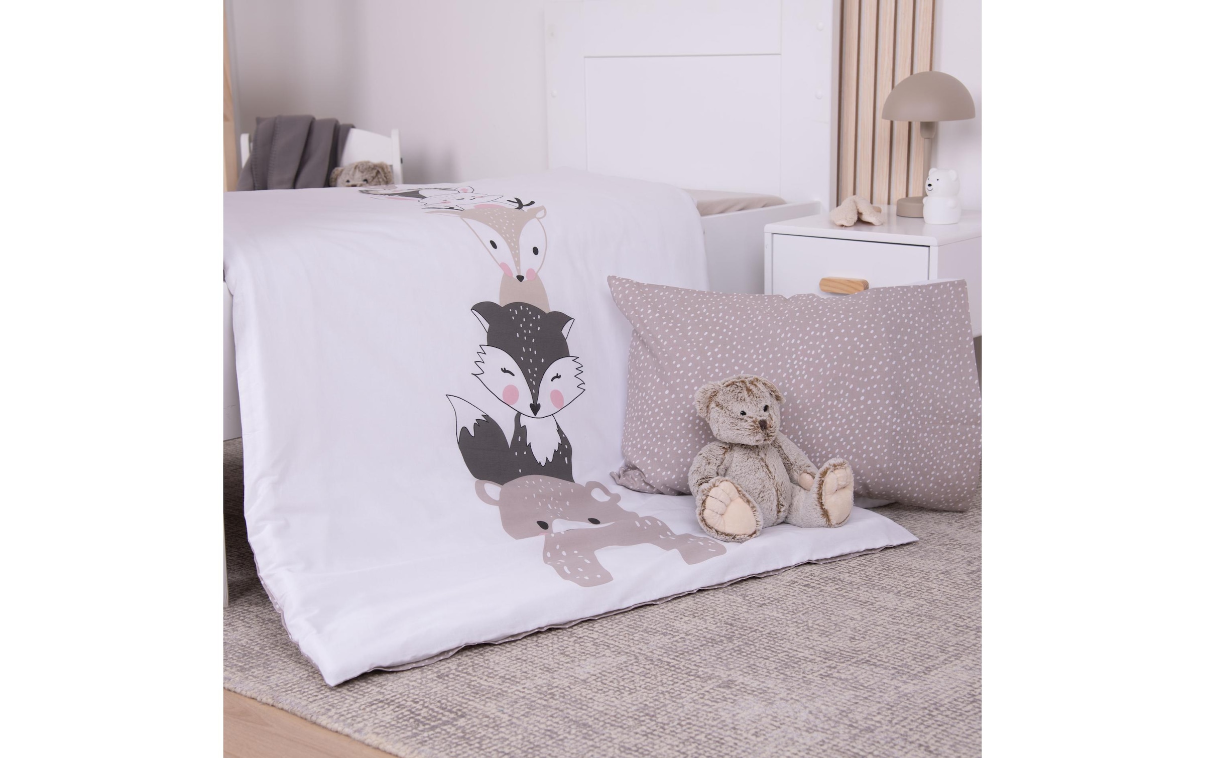 Herding Linge de lit pour enfants »babybest Woodland Crew« 1 mit Wendefunktion