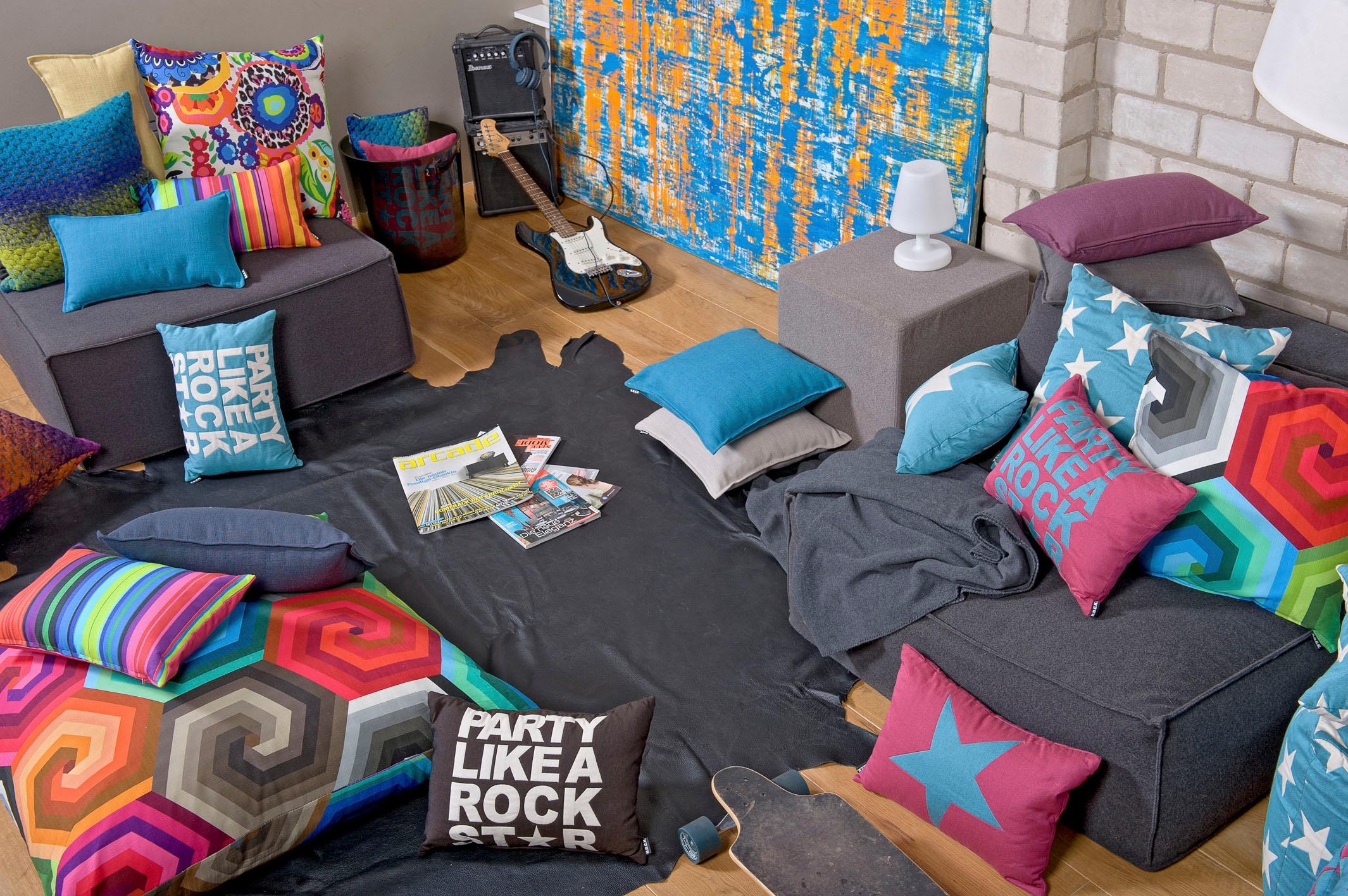 H.O.C.K. Coussin décoratif »Rockstar-Stern« Wendekissenhülle mit Füllung, 1 Stück