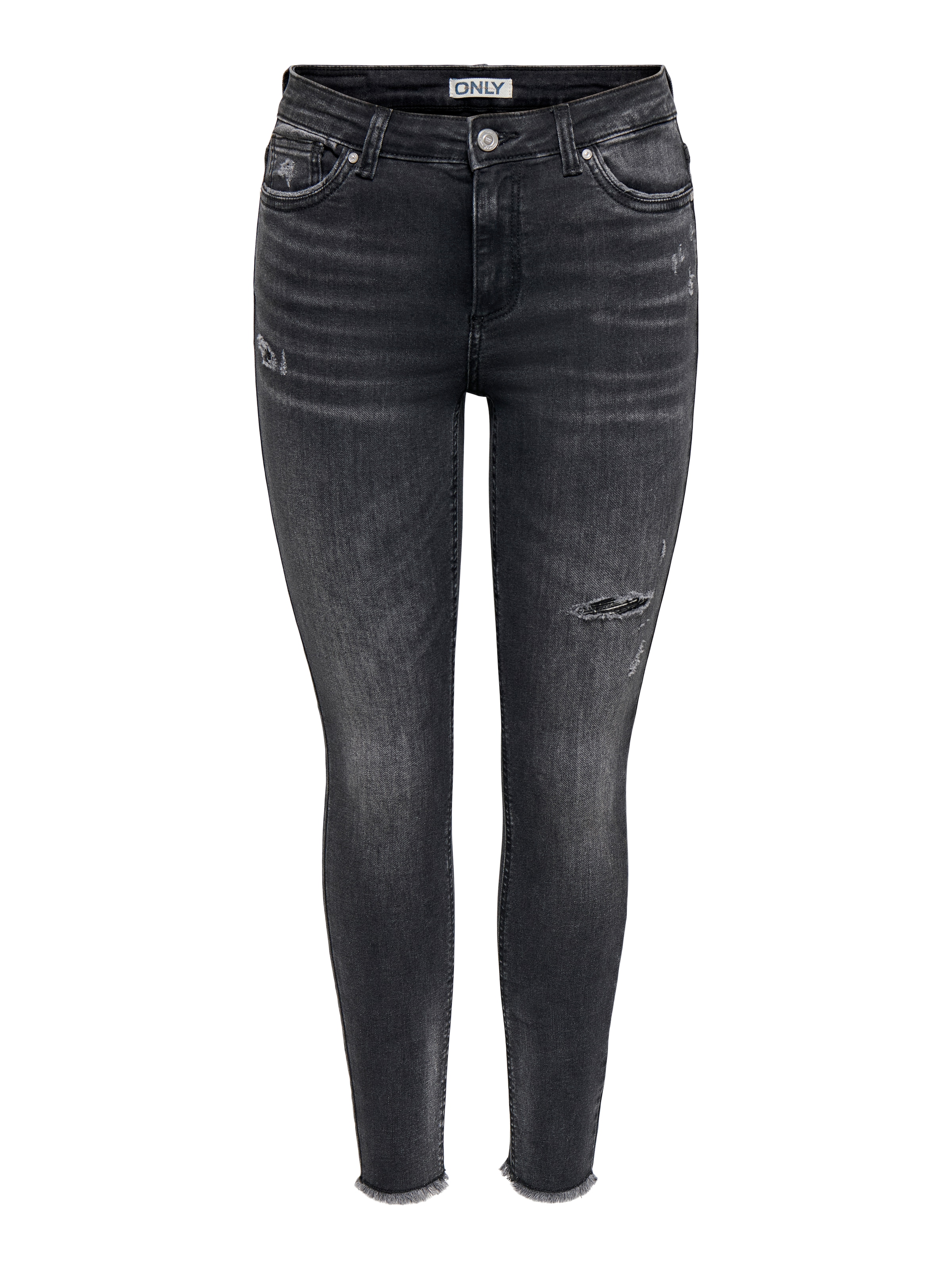 ONLY Skinny-fit-Jeans »ONLWAUW MW SK ANK RW DNM« Baumwollmischung, mid waist