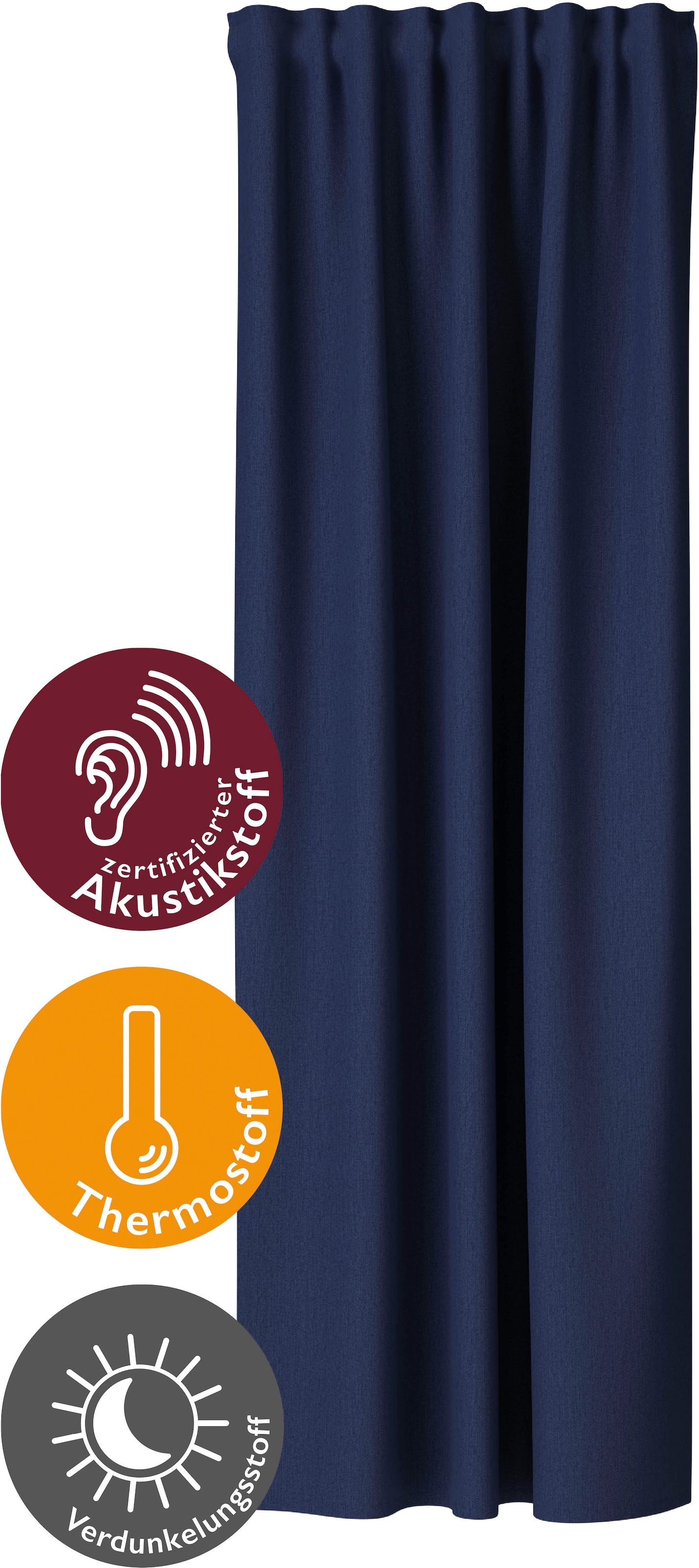 HOMING Vorhang »Galdin« Multifunktionsband 1 Stk. tlg. Verdunklungsvorhang, blickdicht, Thermo, Energiesparend