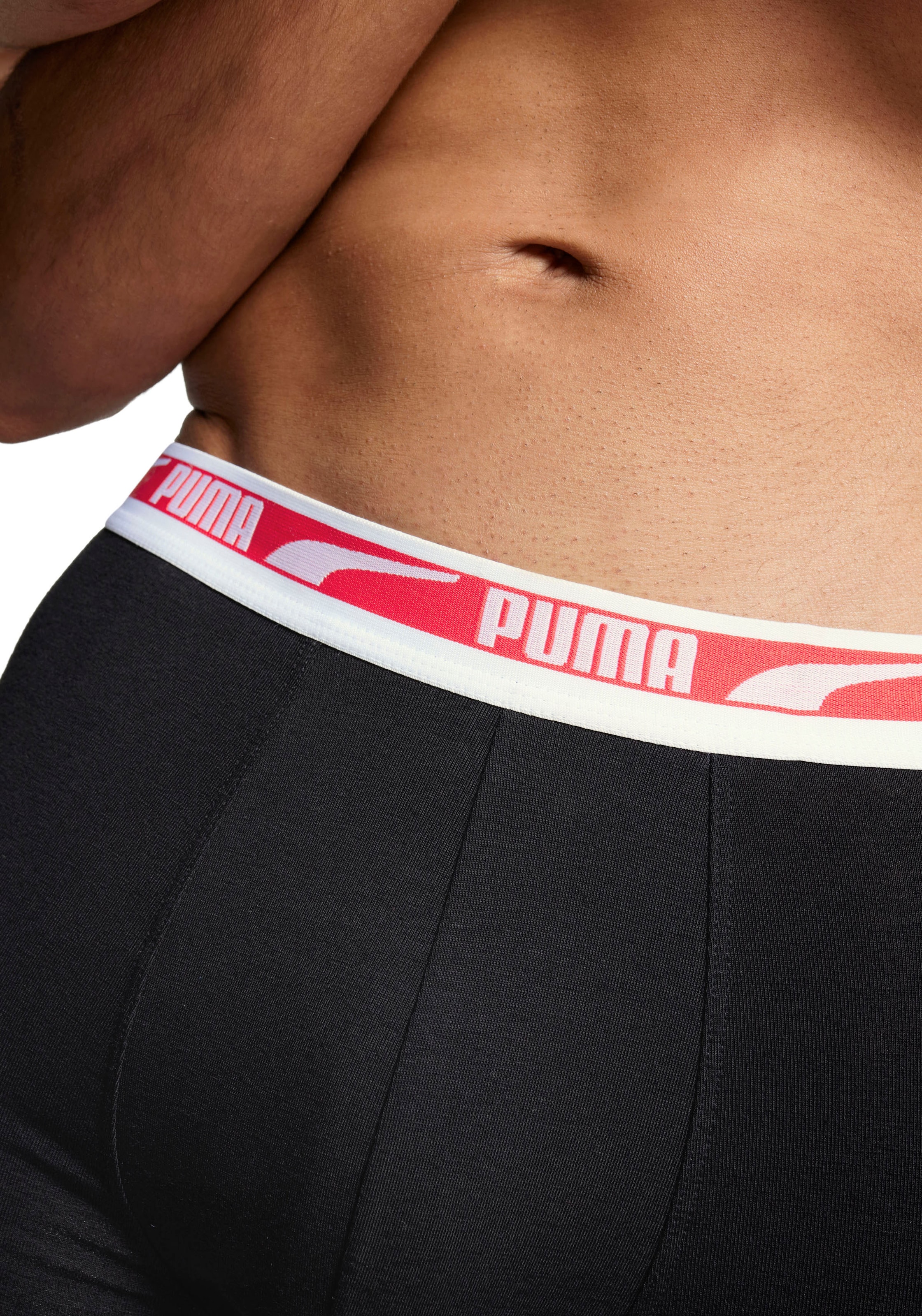 PUMA Boxershorts »MEN MULTI LOGO BOXER 2P« 2er Pack,  Komfortbund