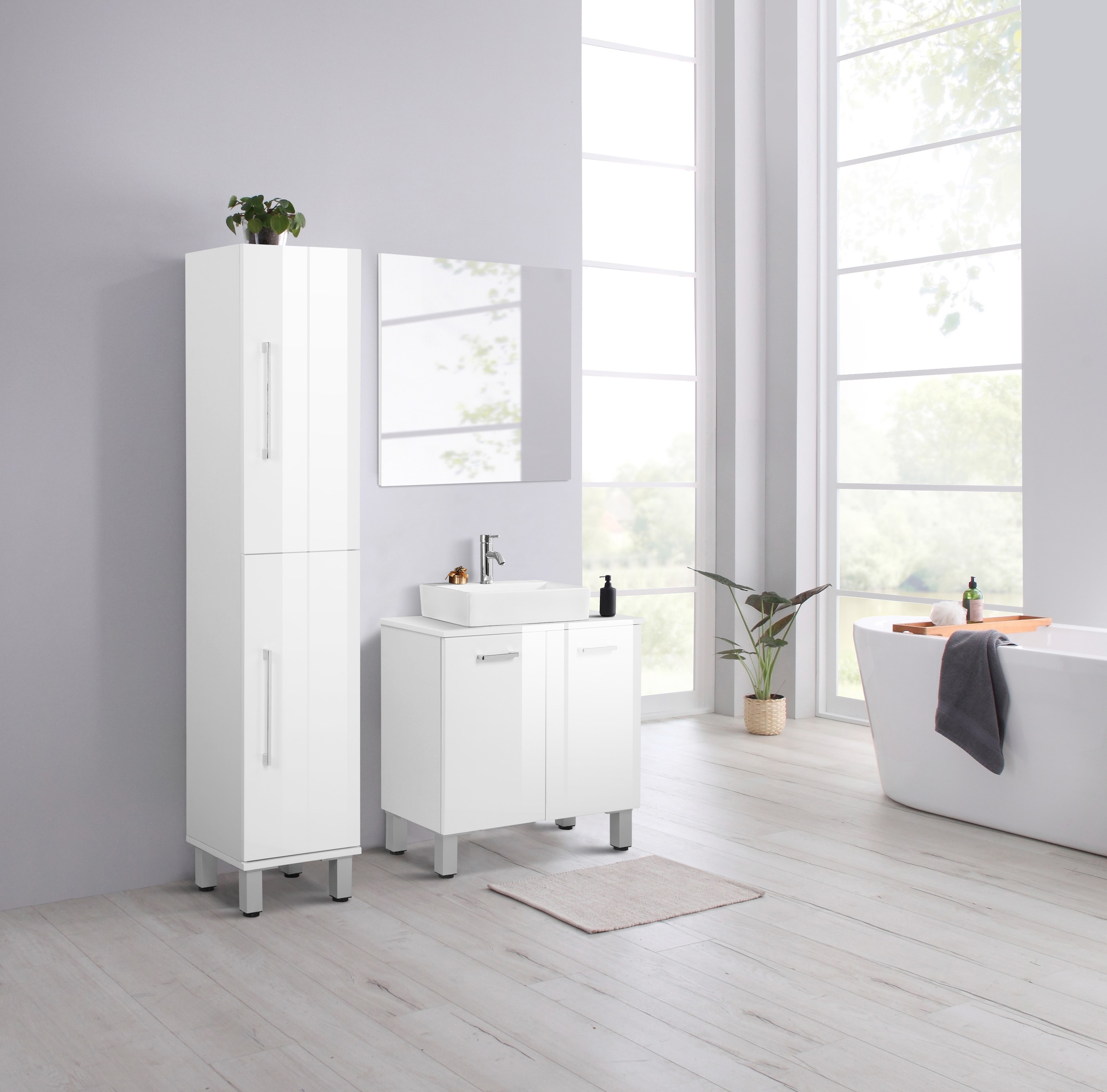 welltime Badspiegel »Florenz« in drei Breiten (60cm,80cm,100cm)