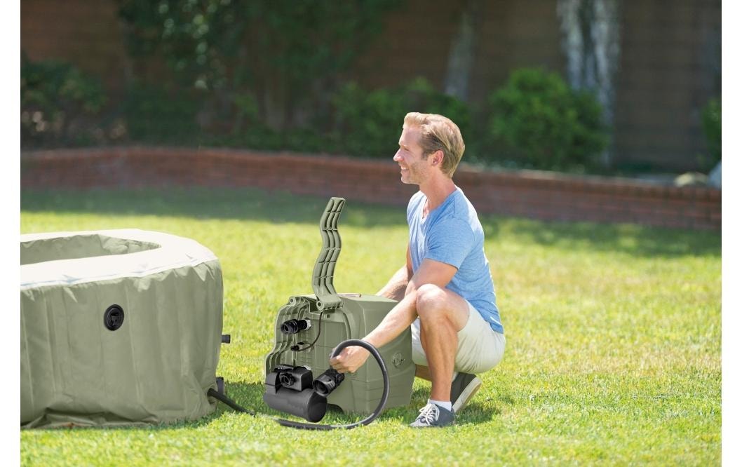 Intex Jacuzzi »4-Personen Round Bubble Spa Set Ø 196«