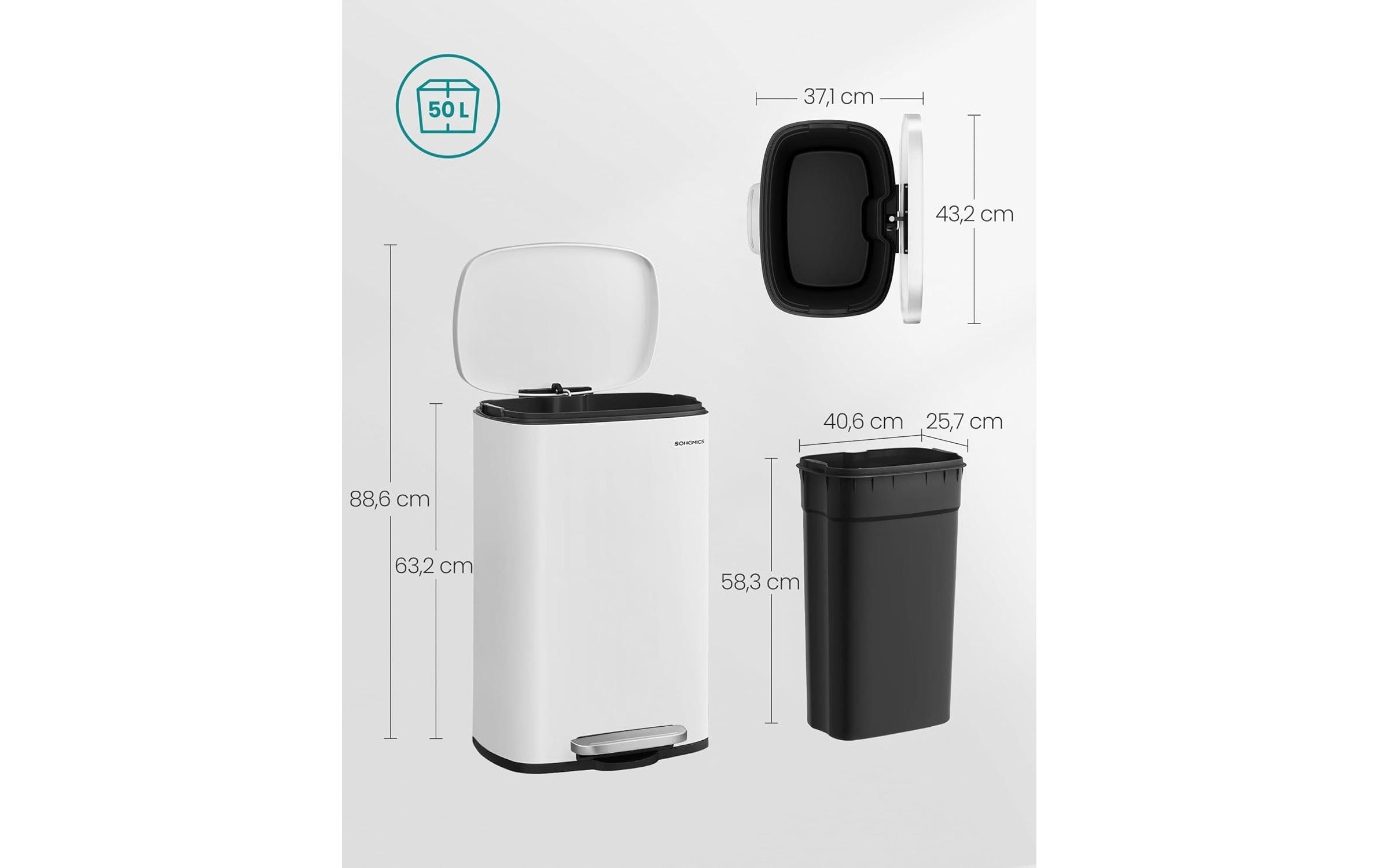 SONGMICS Mülleimer »50 l« 1 Behälter