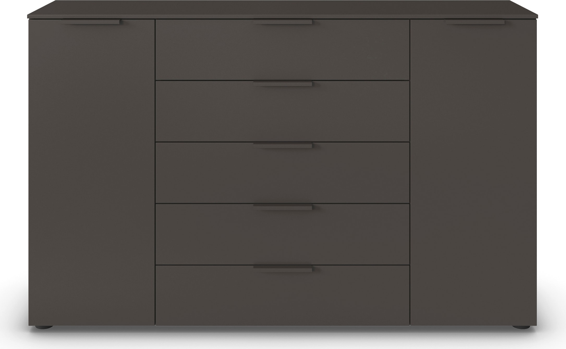 rauch Schubkastenkommode »Flipp Schubladenkommode Wäscheschrank Schrank« Breite 160/180 cm mit 4 Einlegeböden,  2-türig mit  5 Schubladen und Soft-Close-Funktion in zwei Breiten
