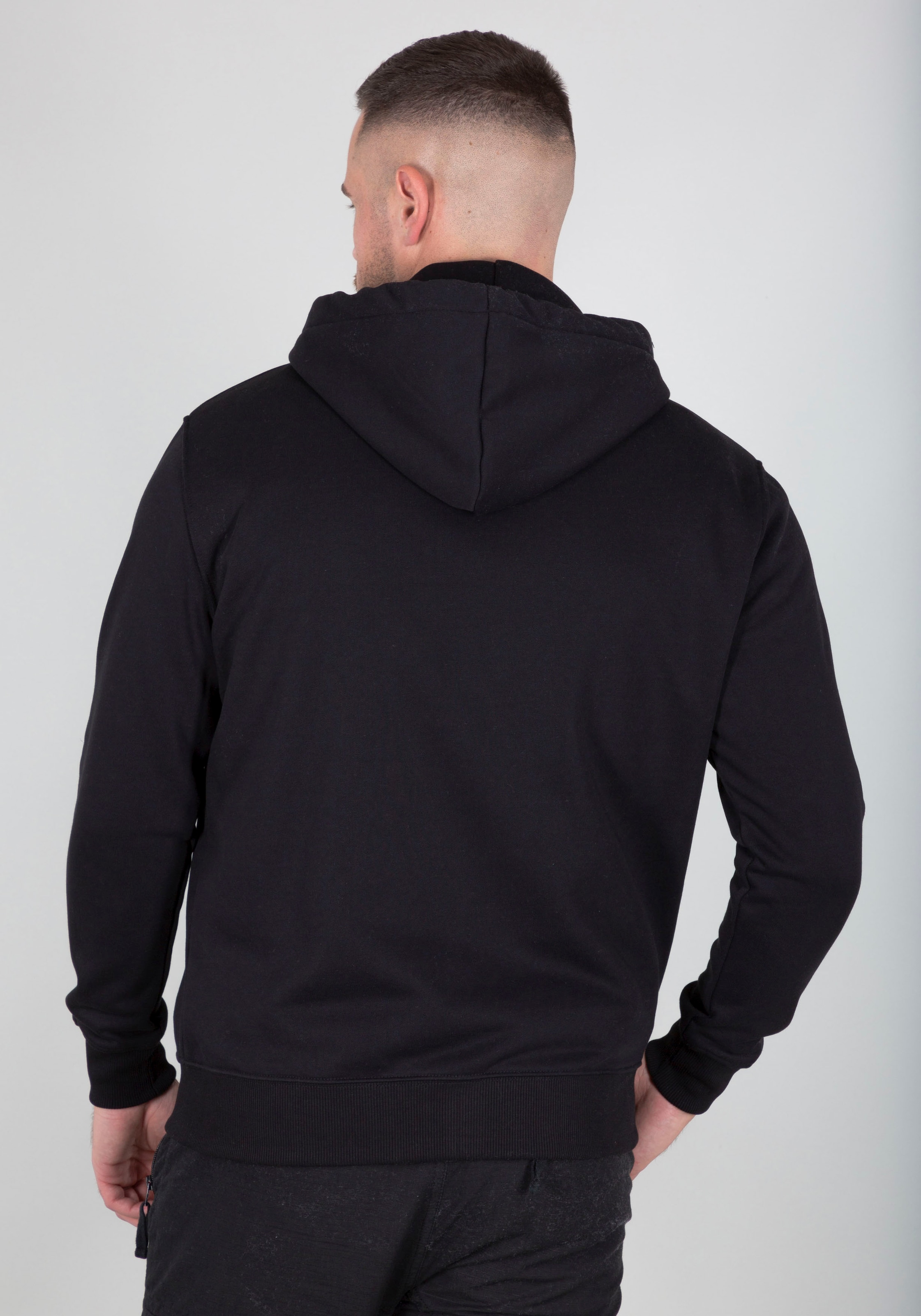 Alpha Industries Kapuzensweatjacke »Basic Zip Hoody SL« Baumwollmischung, regular fit