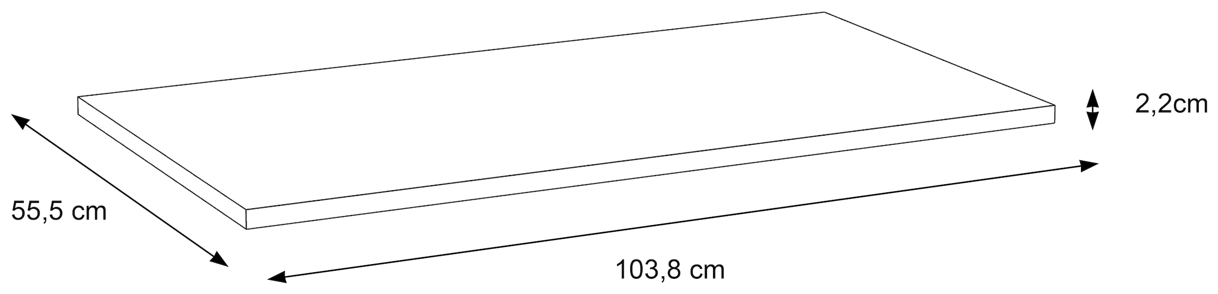 FORTE Tablette de rangement »KASHMIR« 3 cuis tlg. étagères lot de 3, complément à 74094962, crée une surface de rangement