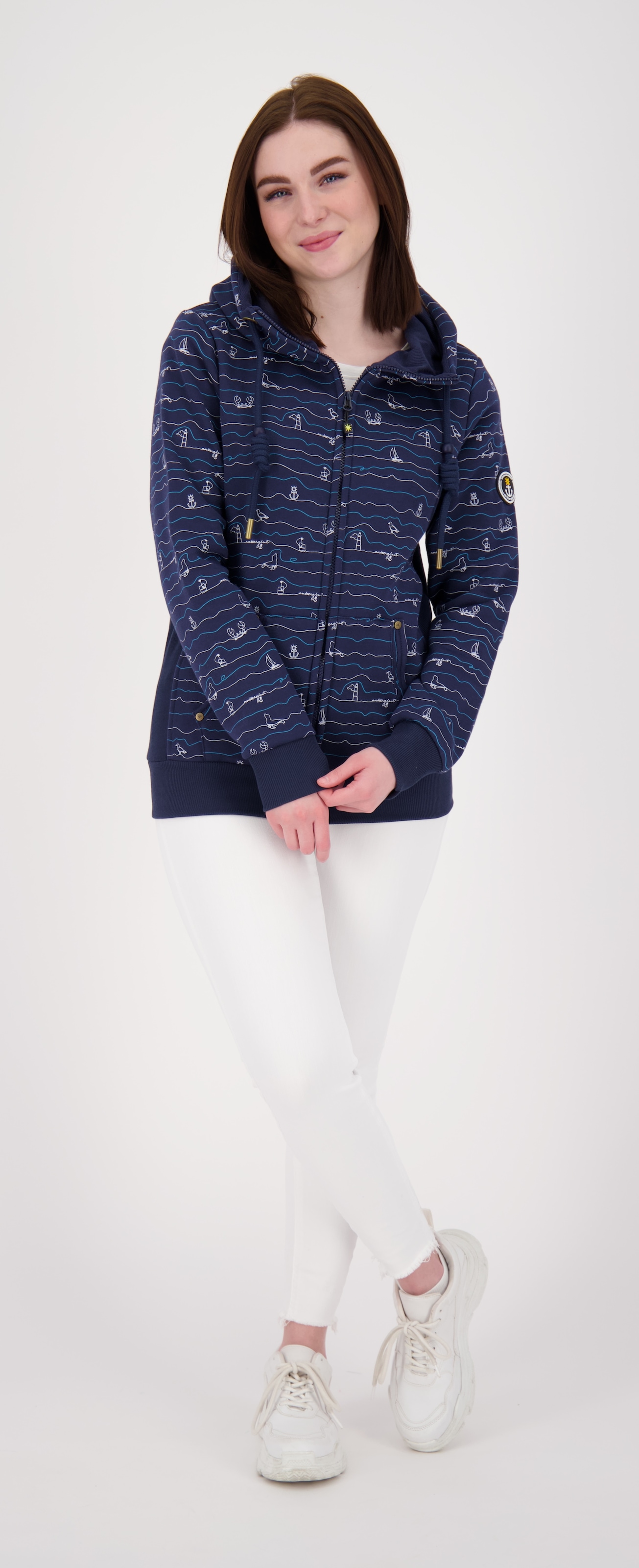 ankerglut Kapuzensweatshirt »ANKERGLUTWELLE«, Auch in Grossen Grössen erhältlich
