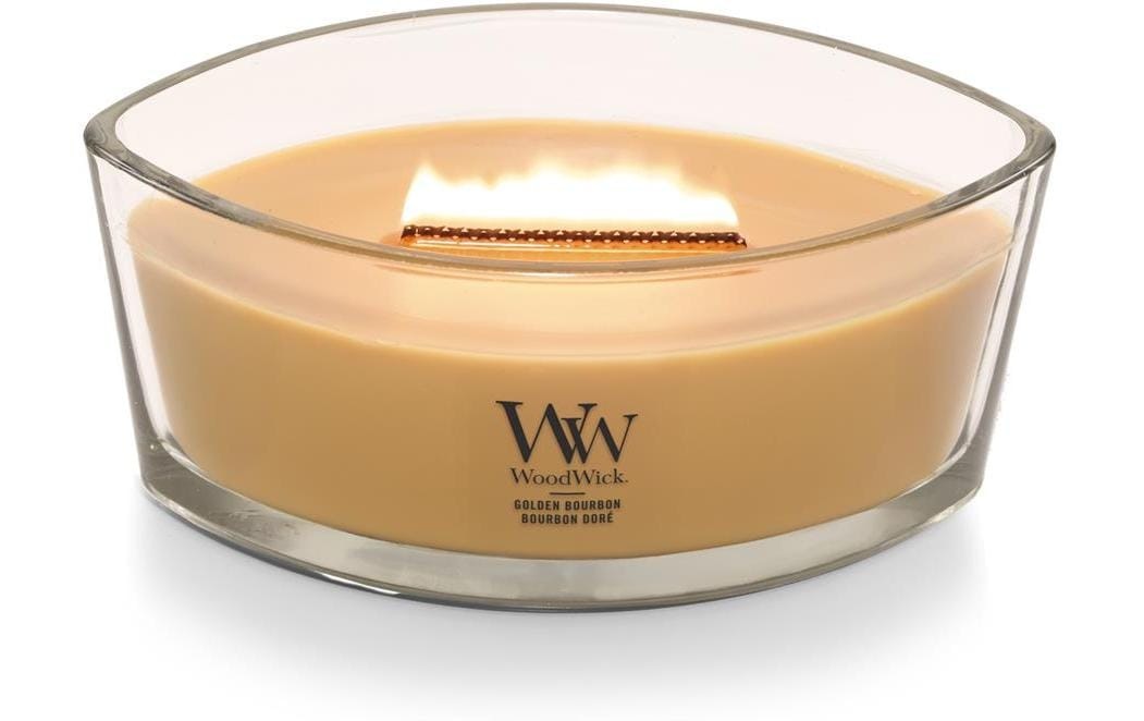 Woodwick Duftkerze »Golden Bourbon Ellipse«