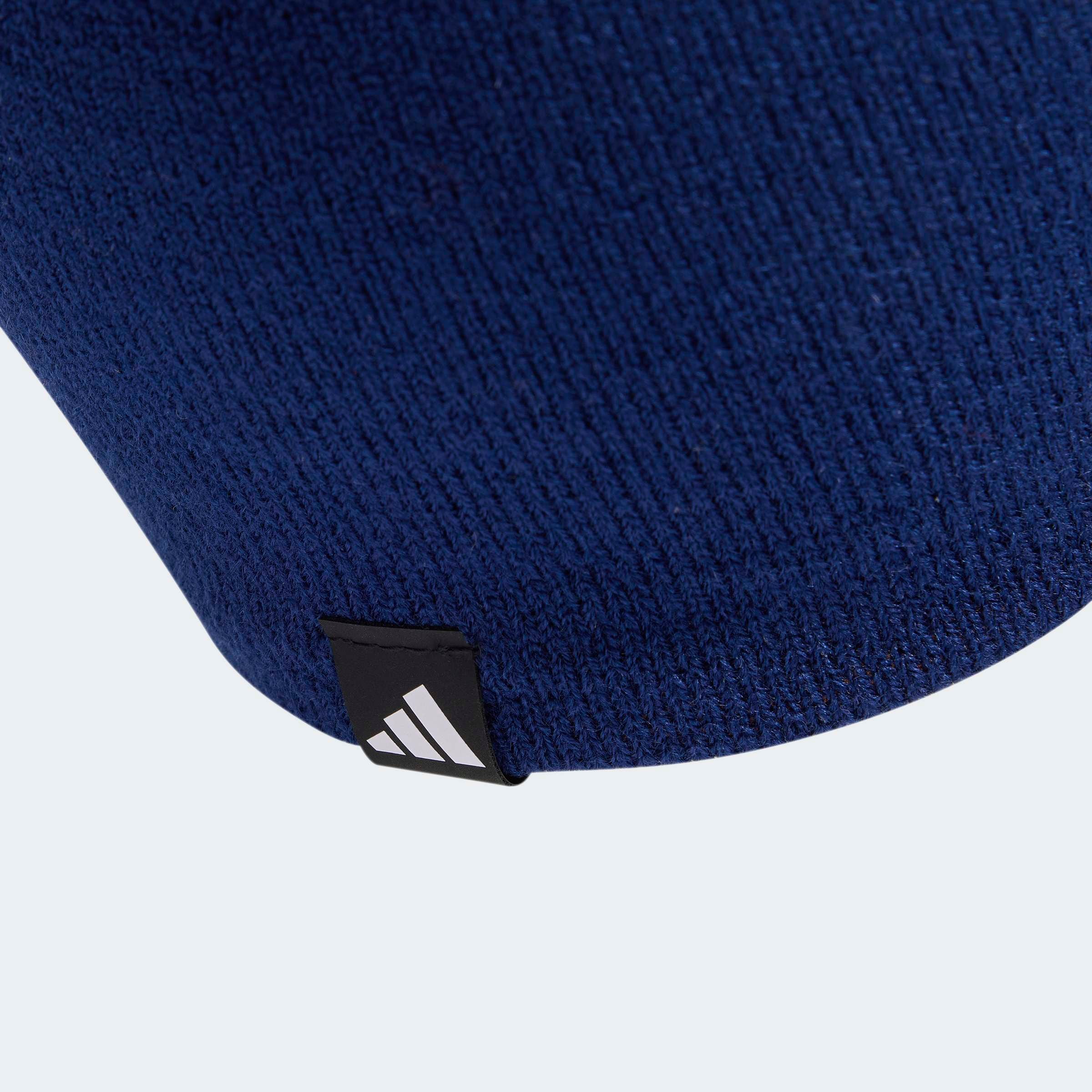 adidas Sportswear Bonnet »LINEAR BEANIE« en tissu tricoté, construction légère, coupe ajustée