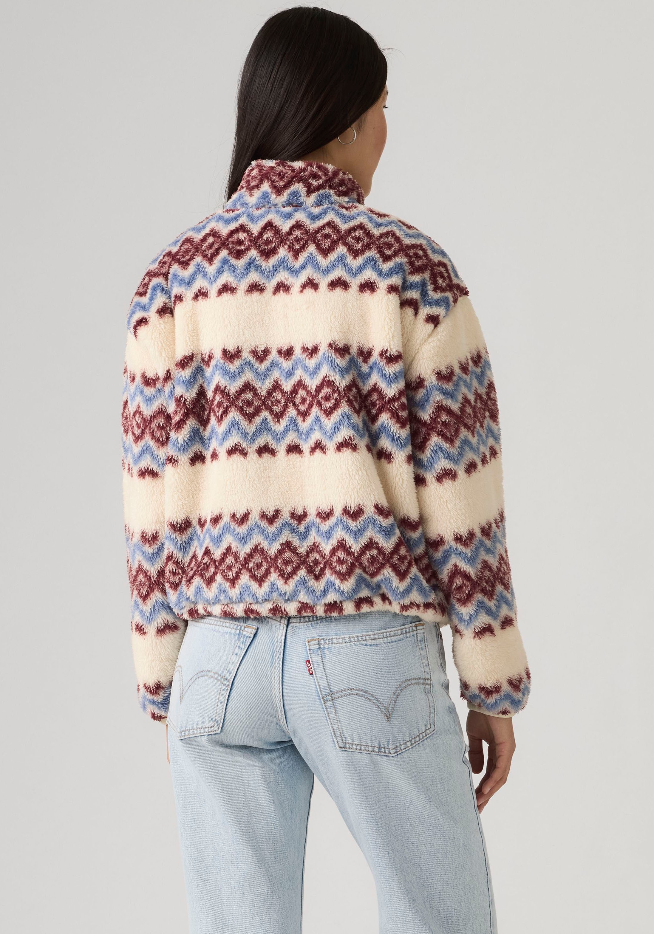 Levi's® Pull en polaire »GEMMA SHERPA 1/4 ZIP«, ourlet réglable en largeur
