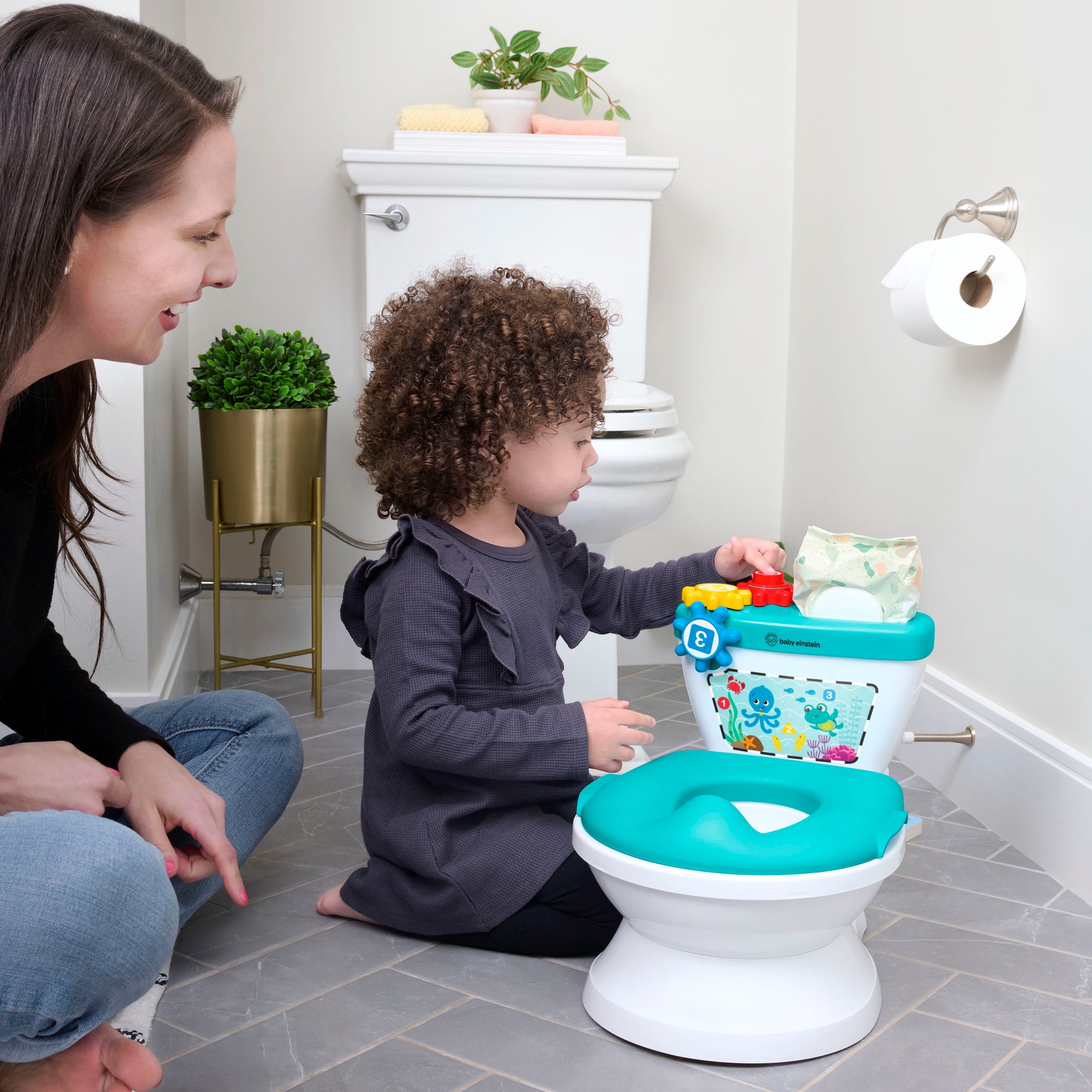 Baby Einstein Toilettentrainer »Geared for Success™ 2-in-1 Potty Training System« mit Sound