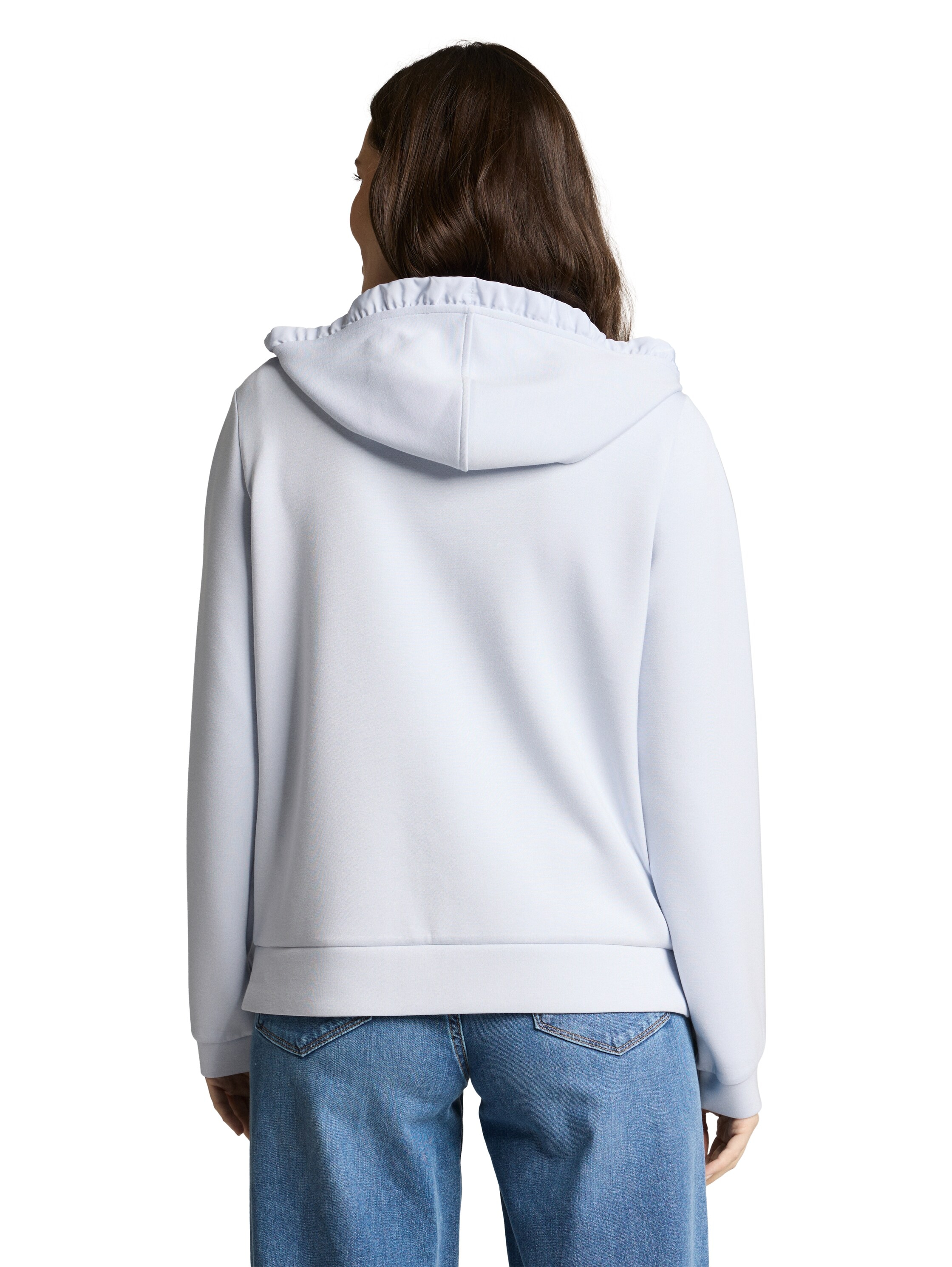 TOM TAILOR Kapuzensweatjacke »Regular« mit Viskose und Stretch