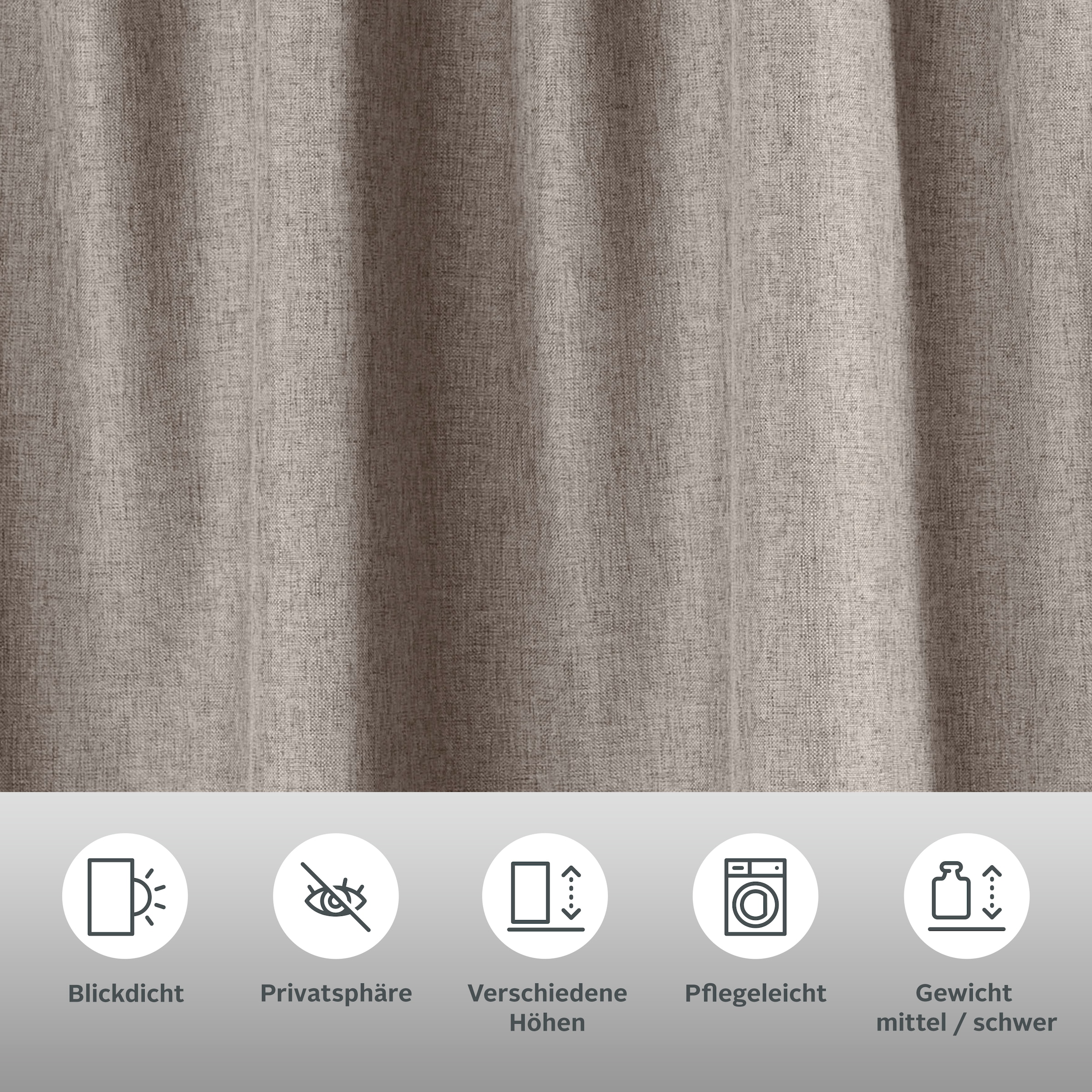 andas Vorhang »Elkær« Multifunktionsband 1 Stk. tlg. Thermo, mit Multifunktionsband