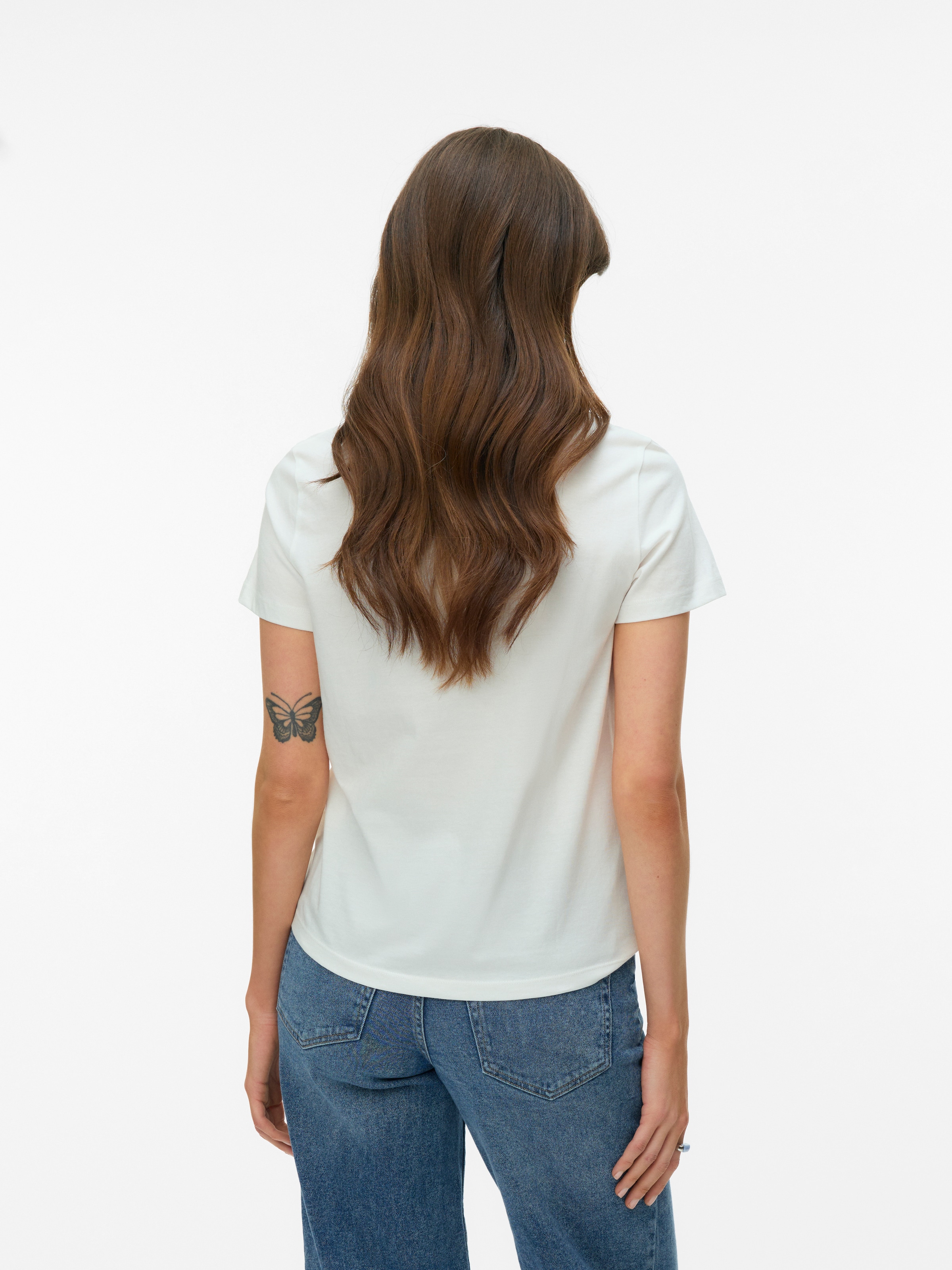 Vero Moda T-shirt à manches courtes »VMGLOW SS TOP BOX JRS« Coton