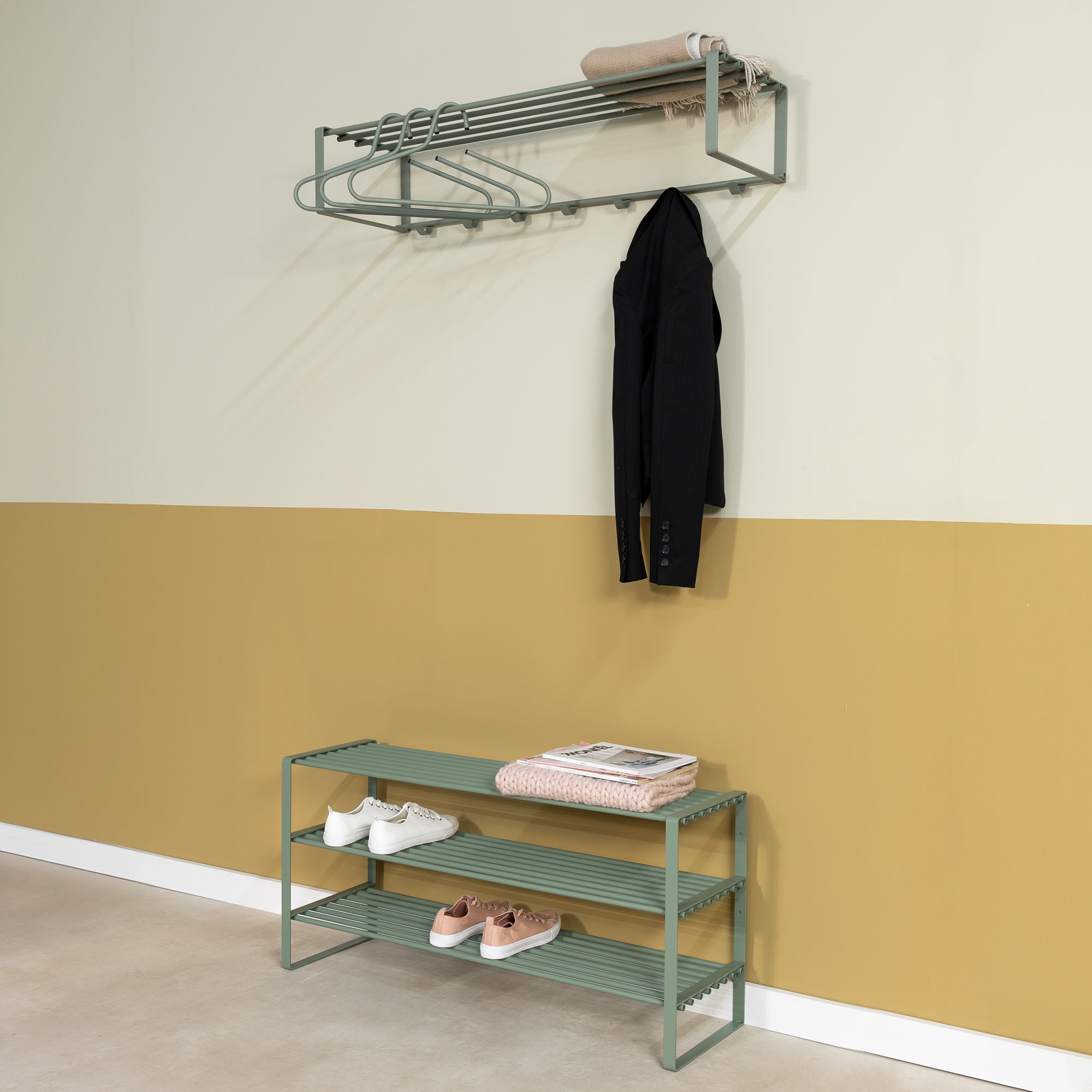 Spinder Design Étagère à chaussures »REX SR 2« 1 cuis tlg. Étagère en acier, largeur au choix 70 cm ou 100 cm