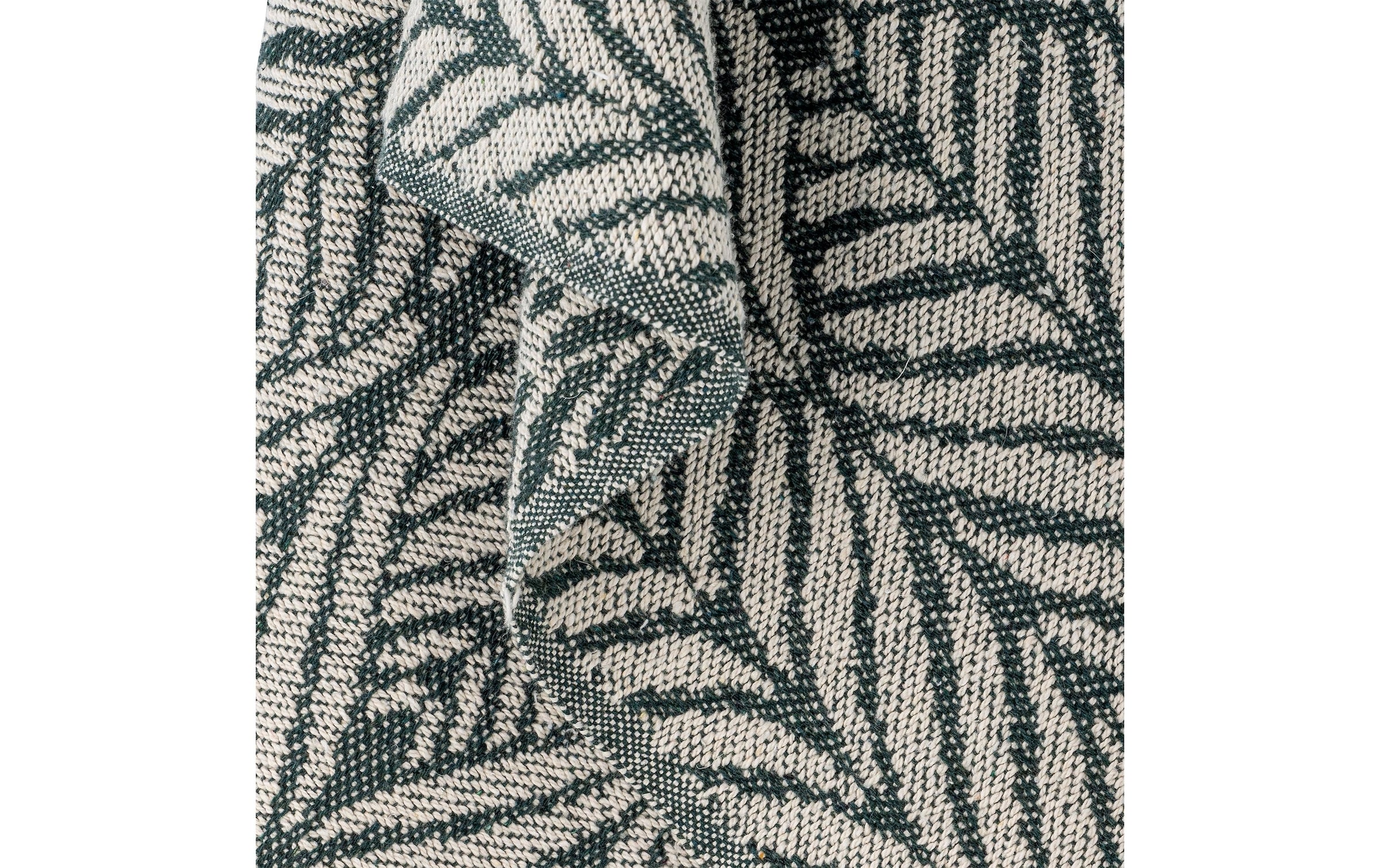 Bloomingville Wohndecke »Ugento 160 x 130 cm« Wohndecke aus recycelter Baumwolle