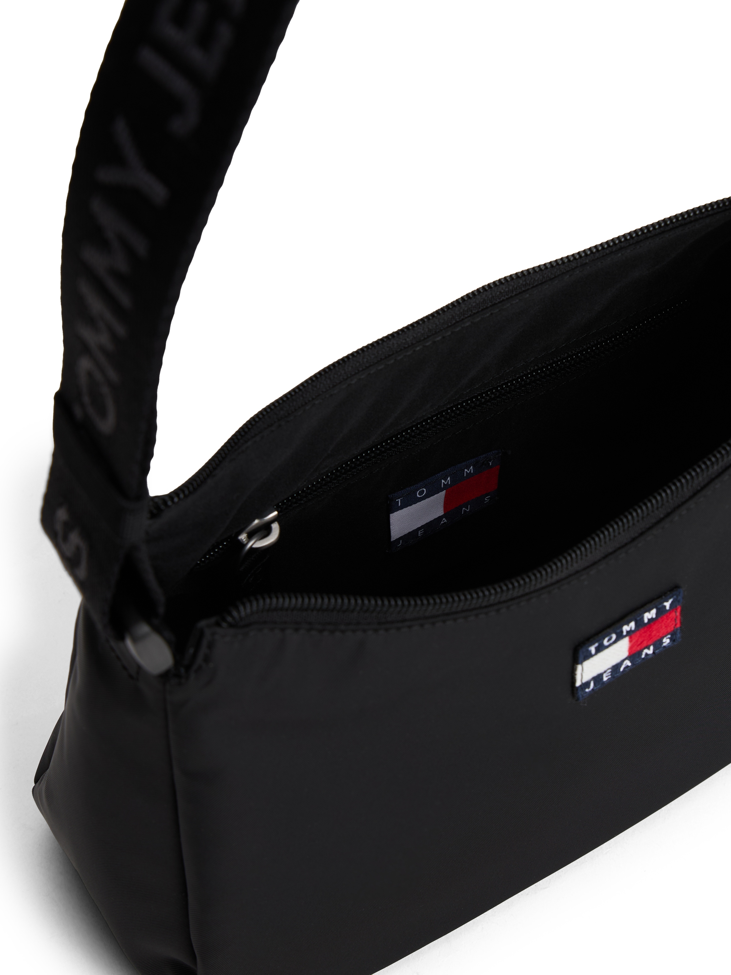 Tommy Jeans Sac à bandoulière »TJW ESS DAILY SHOULDER BAG« , Damen Tragetasche mit logobedrucktem Riemen