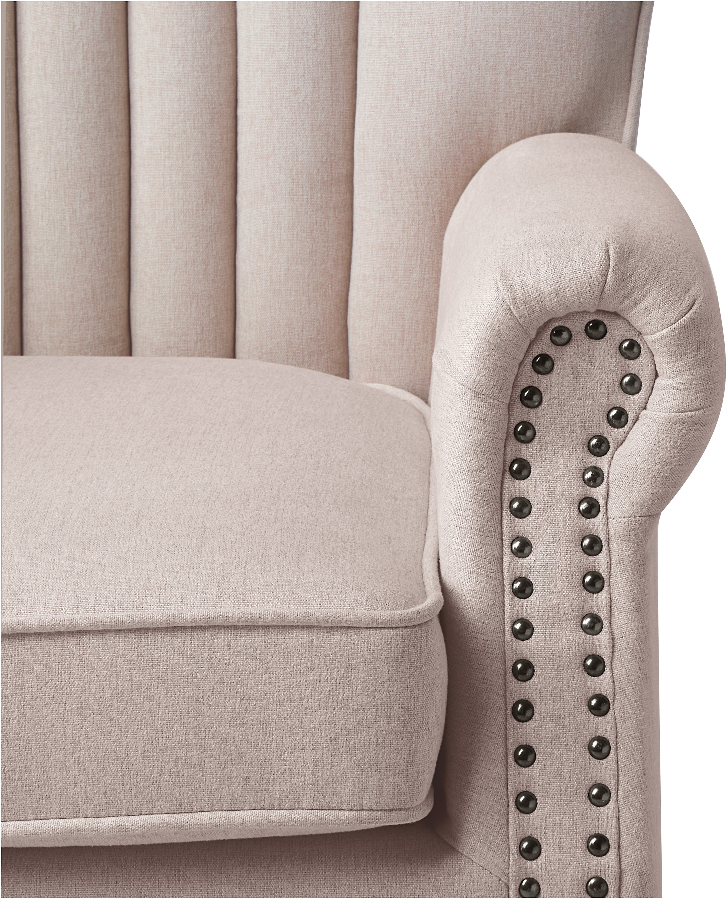 ATLANTIC home collection Sessel »TONI« modern mit Nieten und hoher Rückenlehne